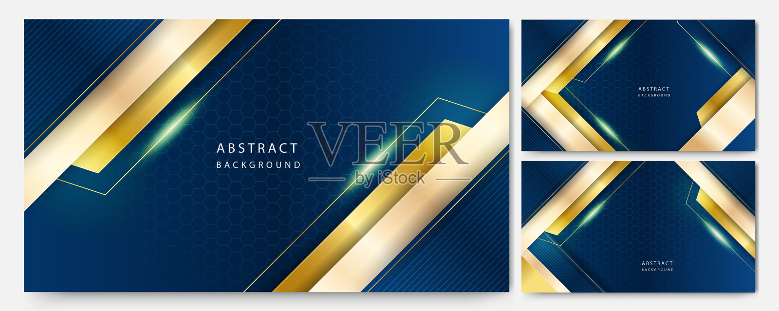 豪华蓝金背景优雅商务插画图片素材