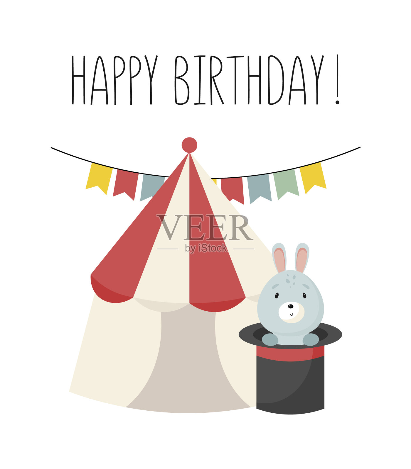 孩子们在马戏团插画图片素材