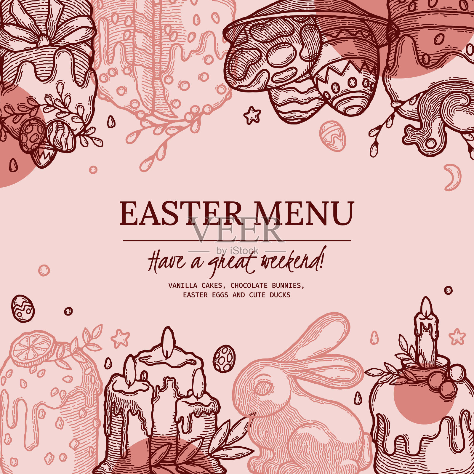 乡村菜单书模板图像的食谱插画图片素材