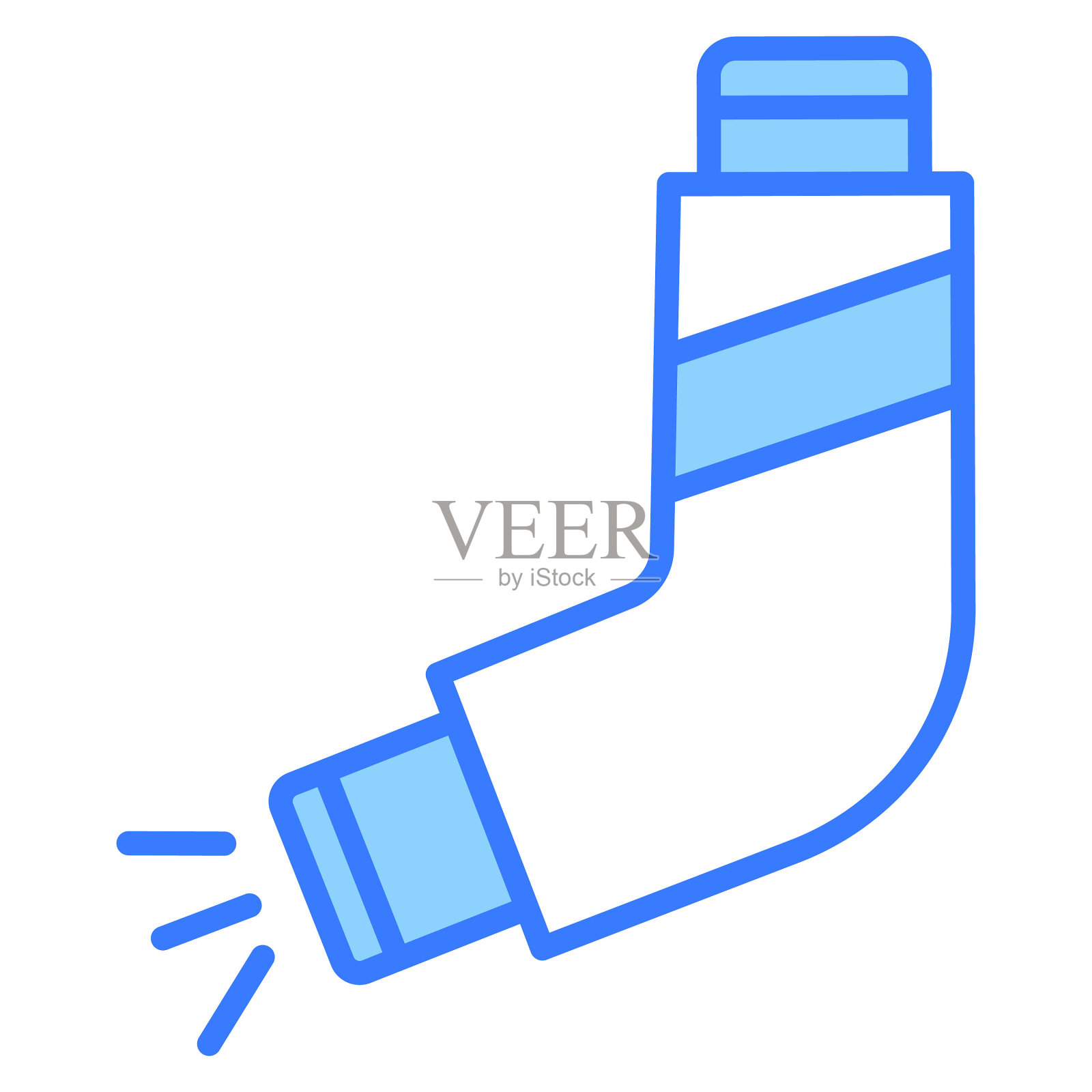 吸入器现代概念设计,矢量插图插画图片素材