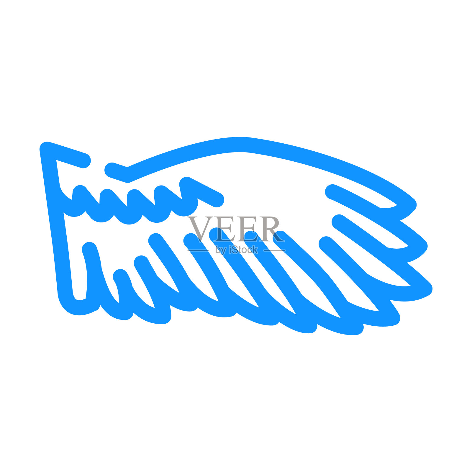 鸟类翅膀颜色图标矢量插图插画图片素材