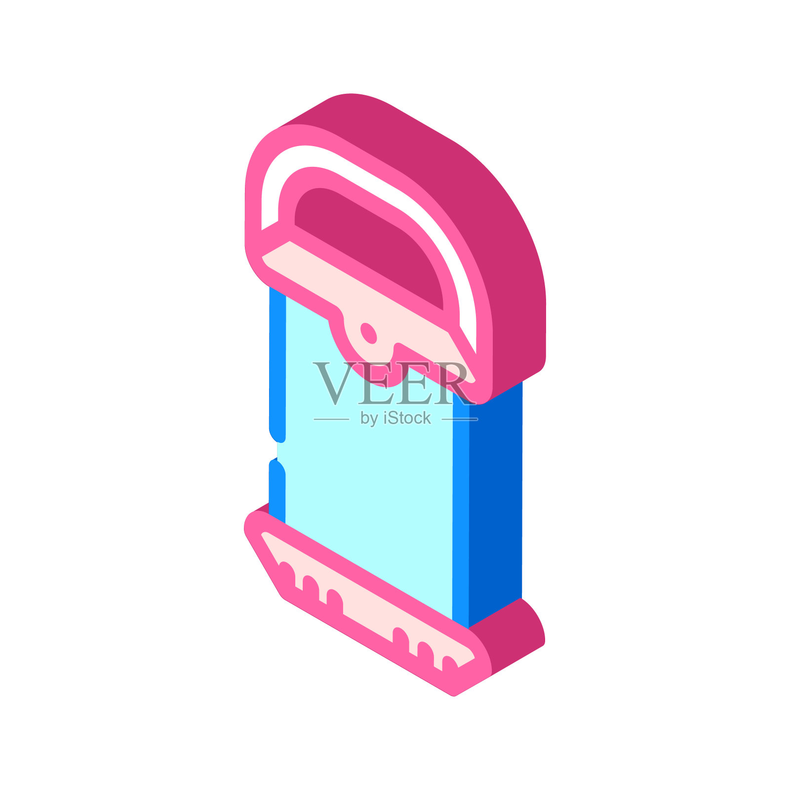 光灯等距图标矢量插图插画图片素材