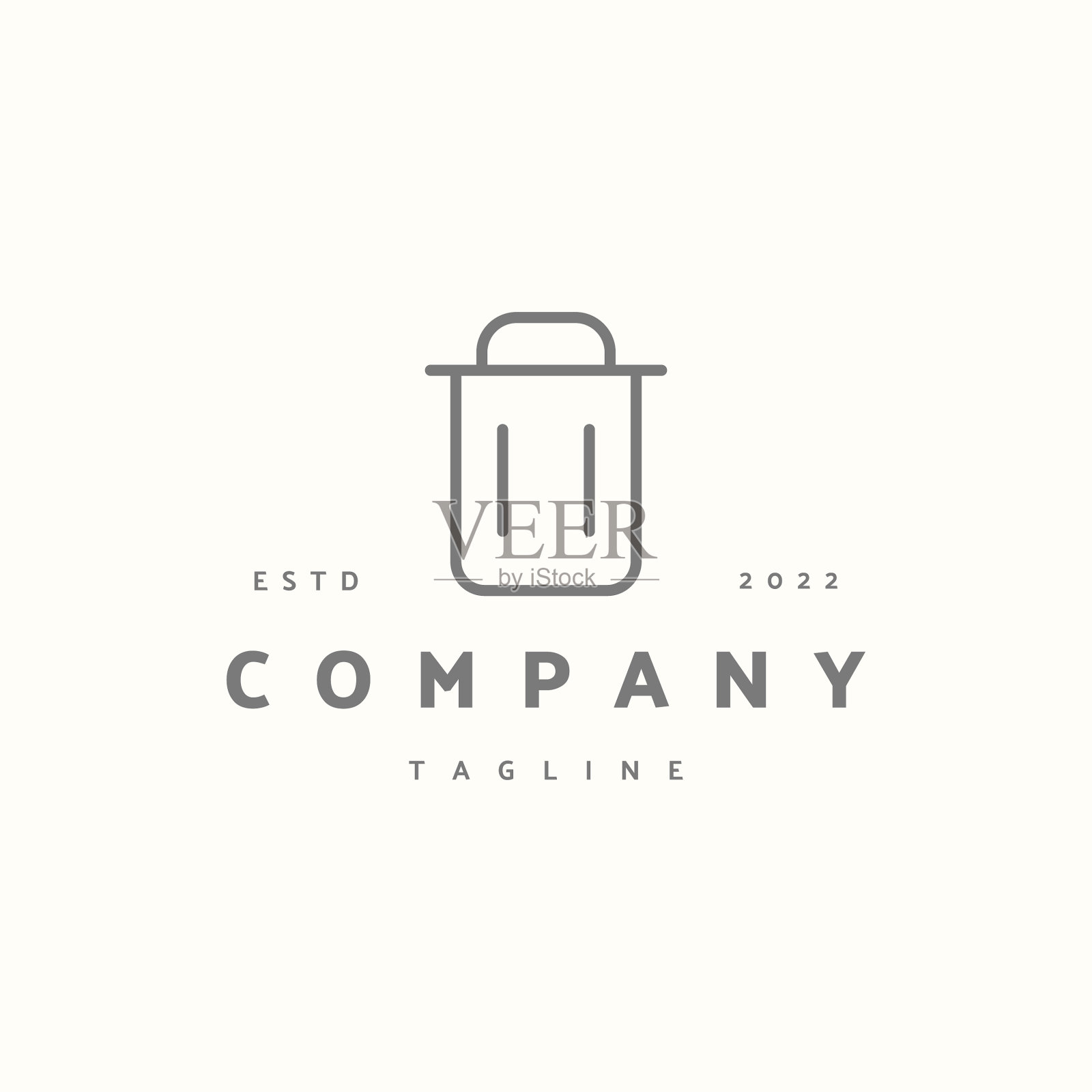 垃圾溢价图标标志标志嬉皮士的vintage插画图片素材