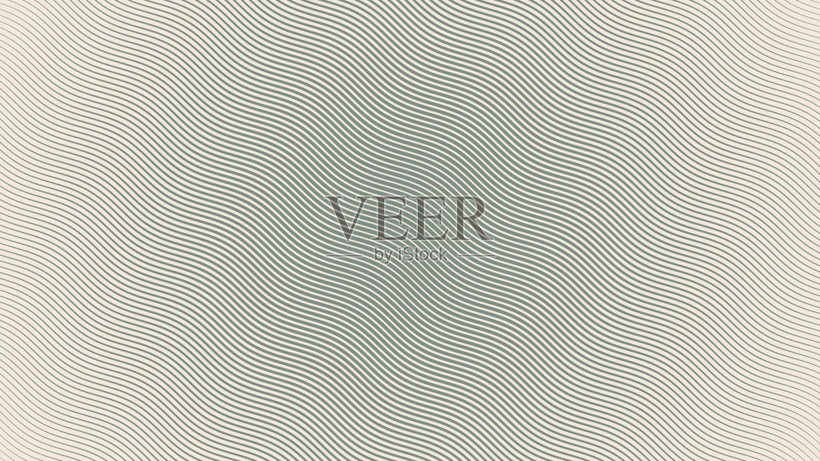 平行Hatching波浪线Halftone模式抽象矢量浅绿色纹理插画图片素材