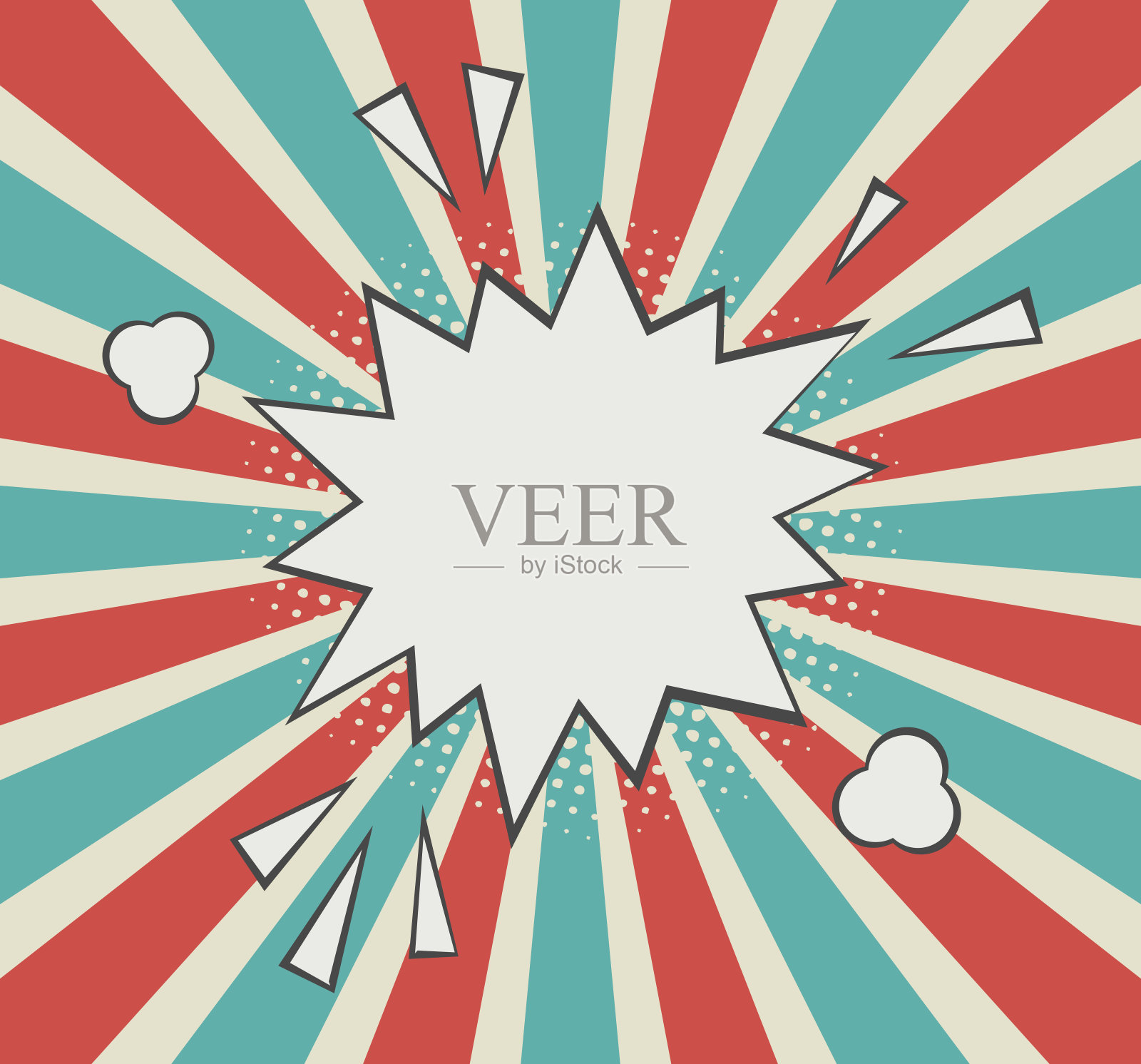 复古泼洒明星演讲泡泡横幅插画图片素材