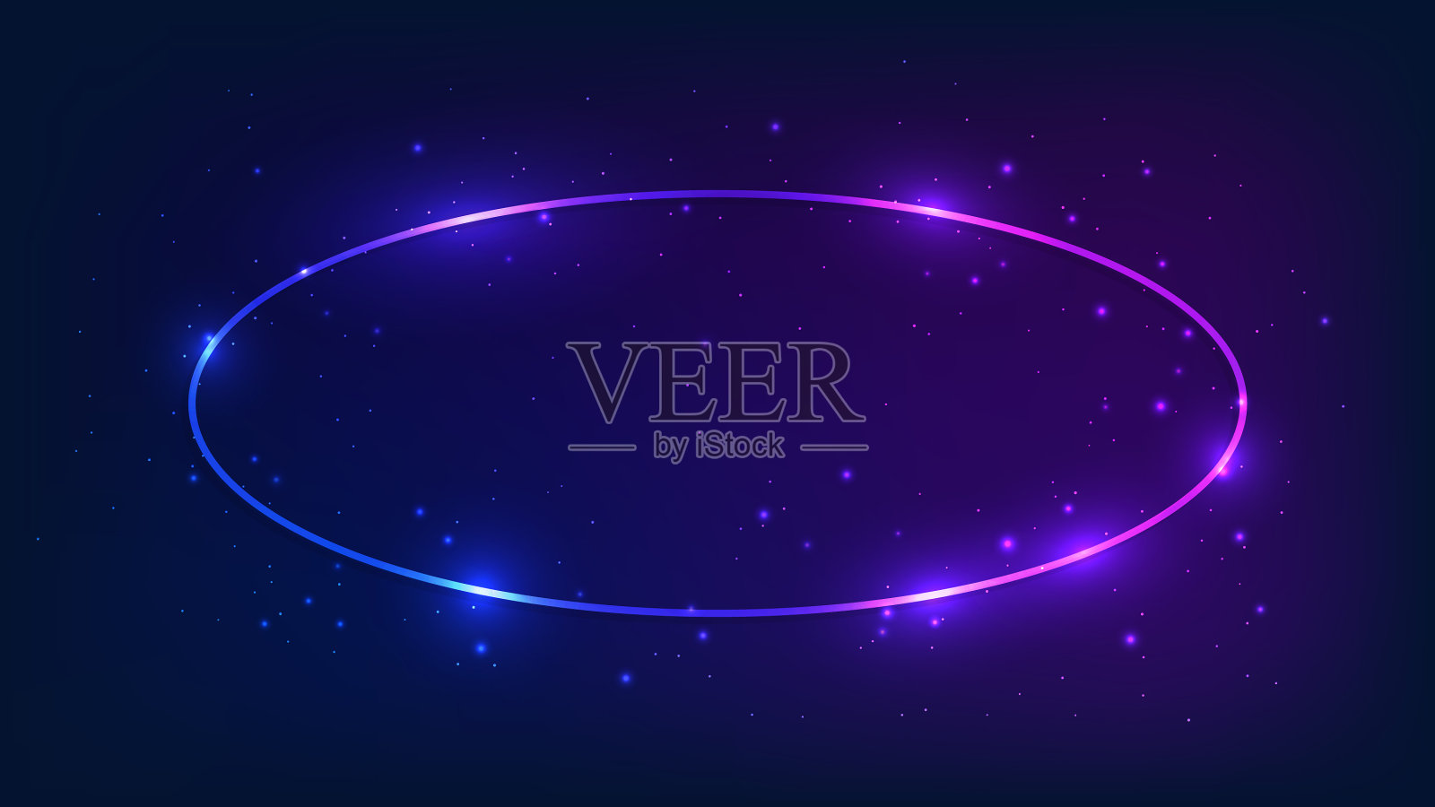 霓虹灯框架与闪光的效果和闪光插画图片素材