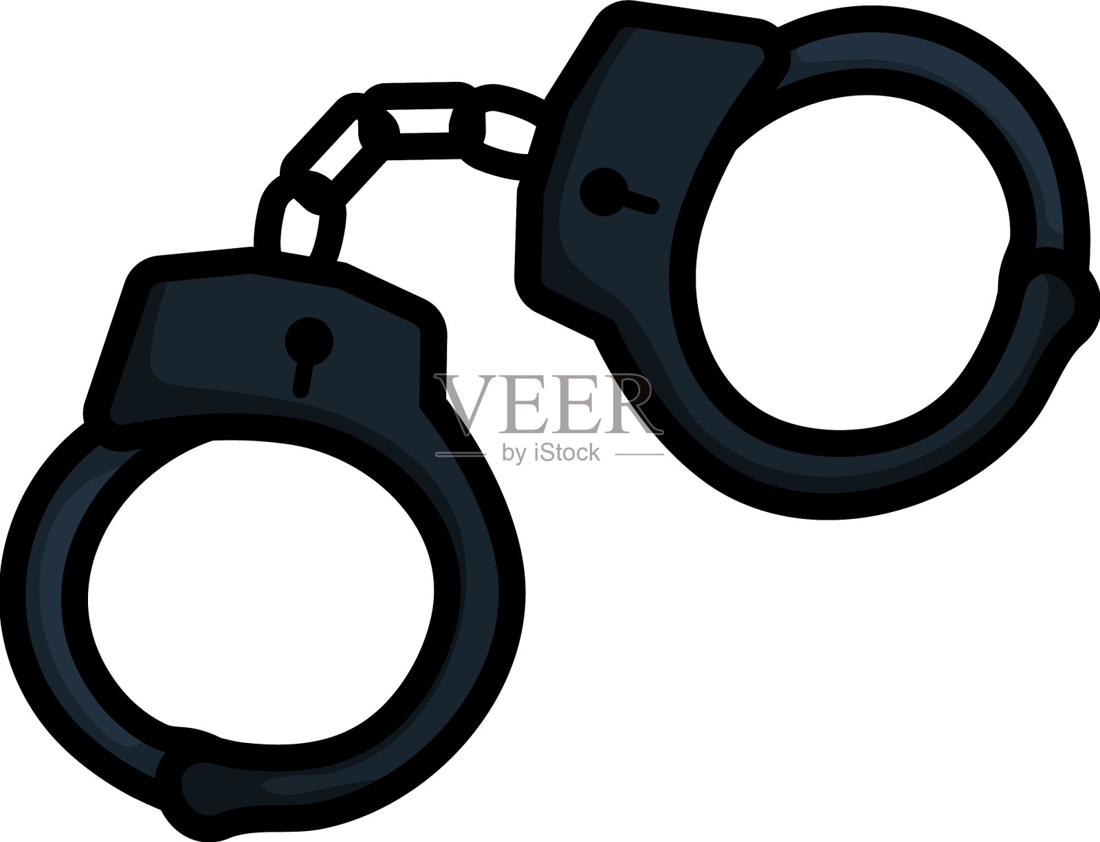 警察手铐图标设计元素图片