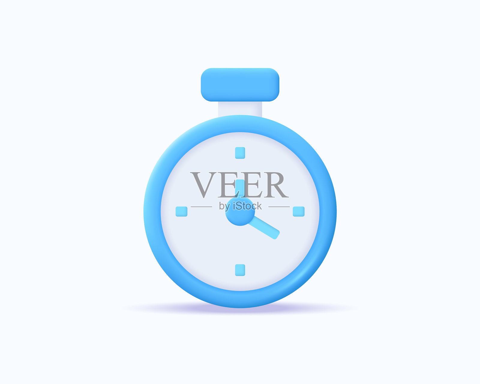 3d时钟现实图标概念插画图片素材