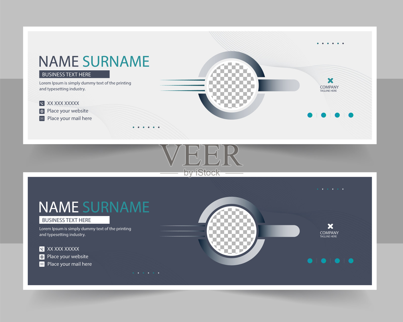 邮件签名模板设计企业邮件插画图片素材