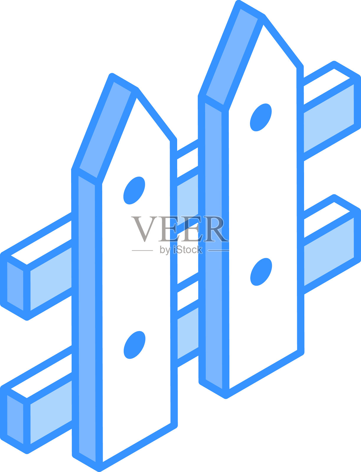 栅栏插画图片素材