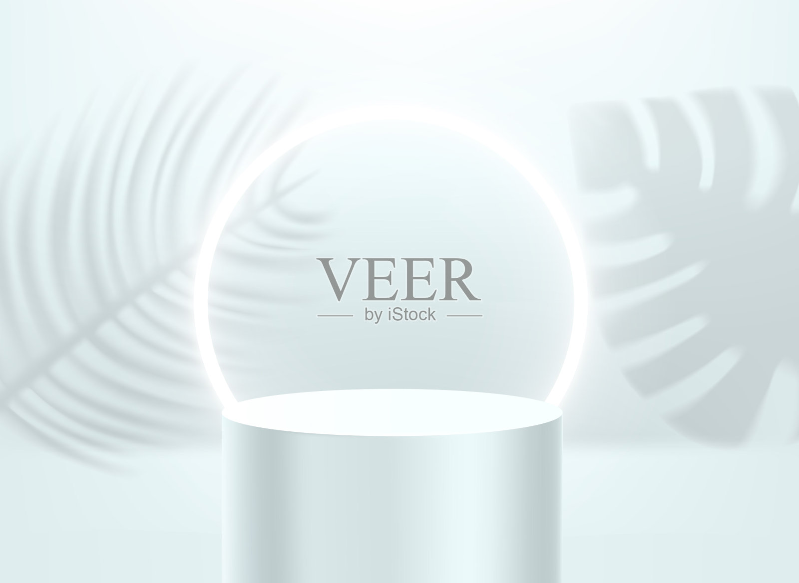 白色的房间有清晰的橱窗和阴影插画图片素材