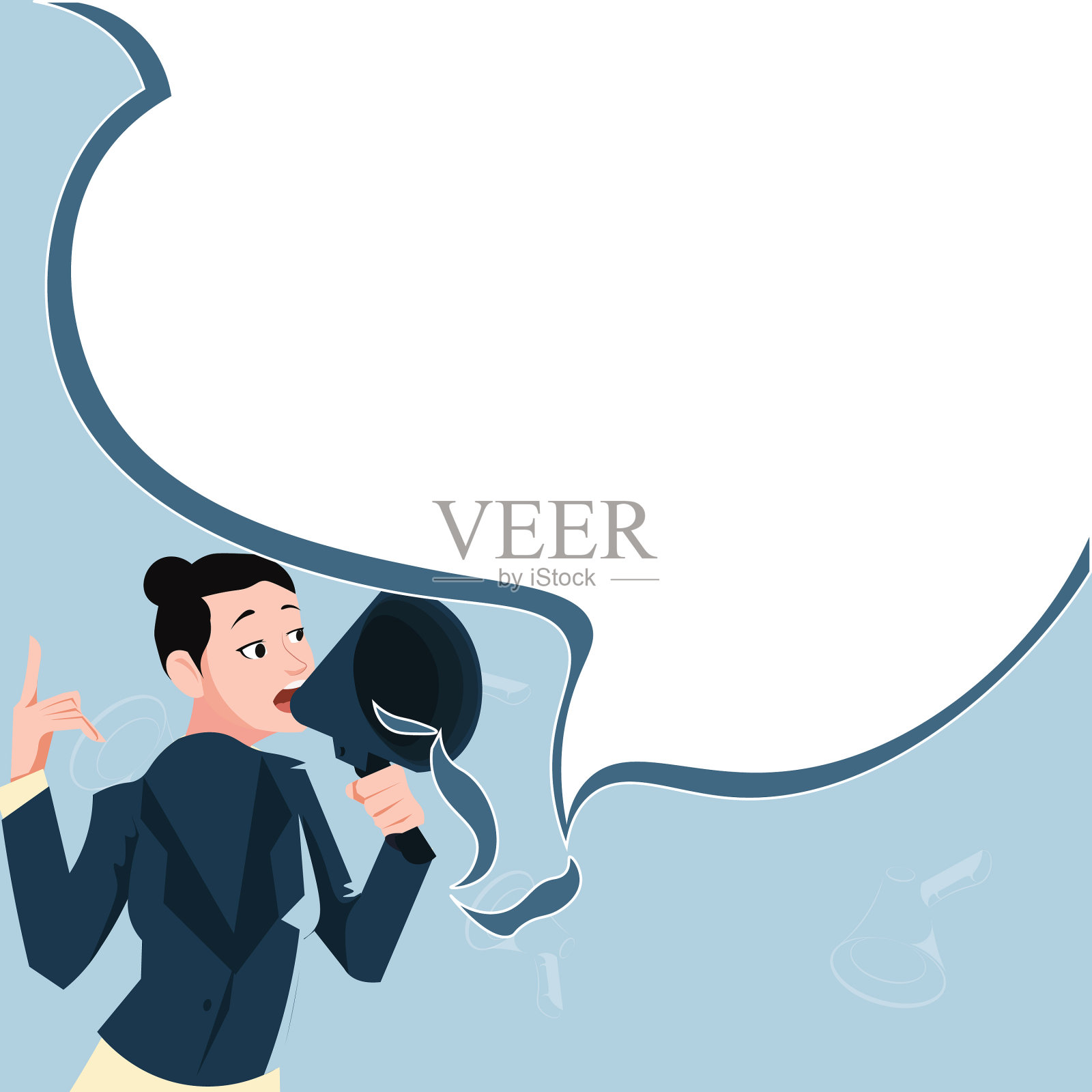 女性领导人的着装宣言插画图片素材