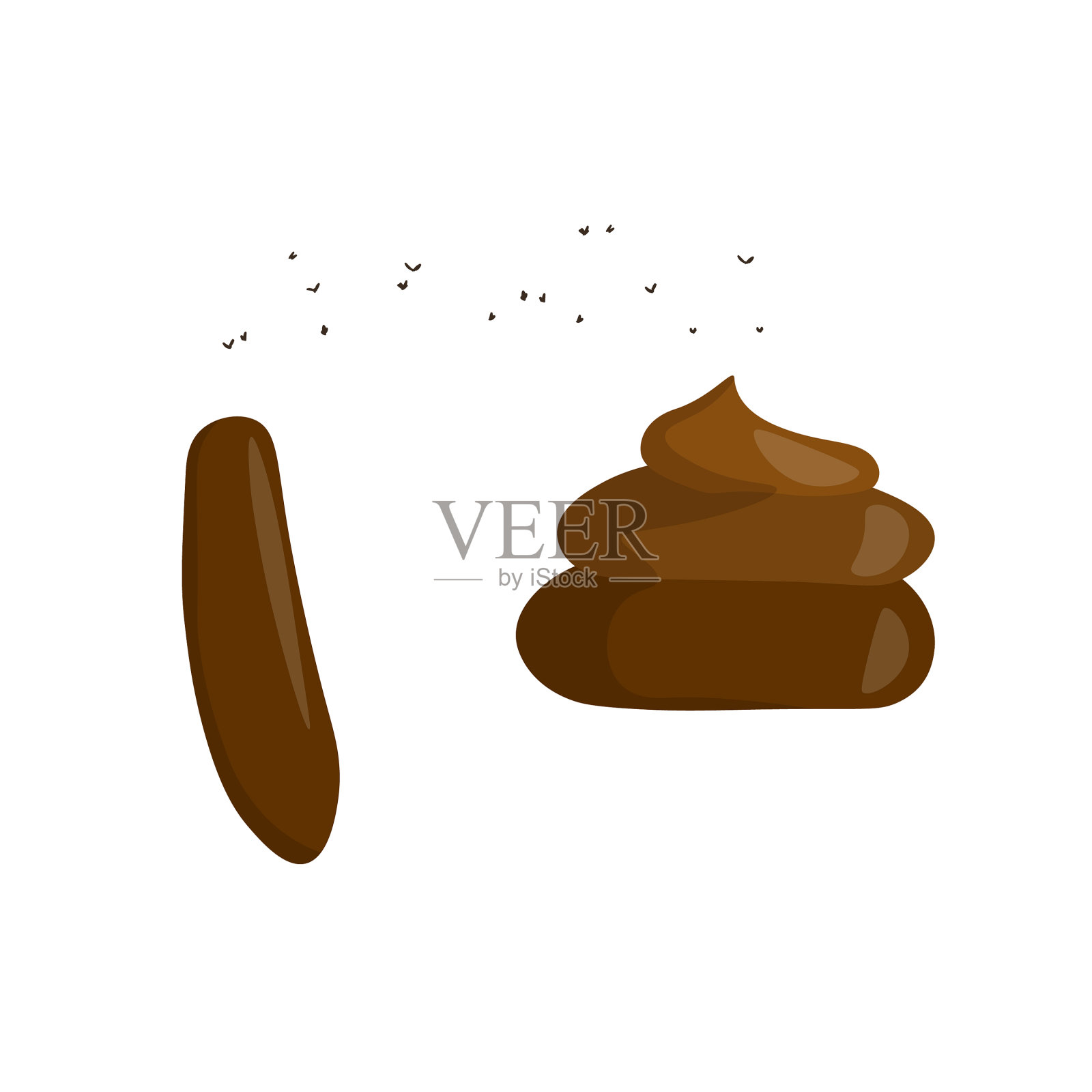 卡通便便模板图标卡哇伊便便隔离插画图片素材