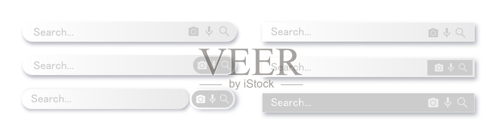 搜索栏用户界面设计和网站插画图片素材