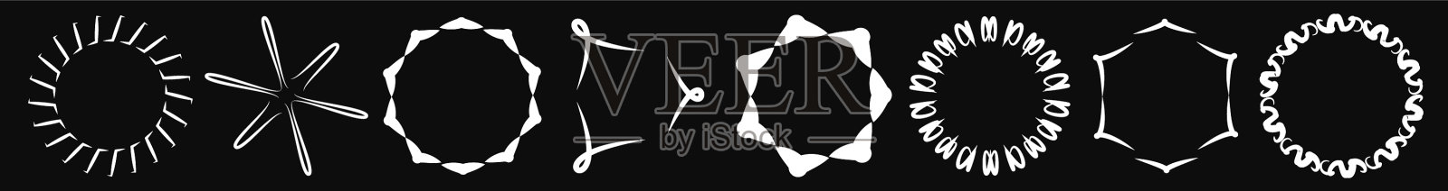 抽象径向几何设计元素非插画图片素材