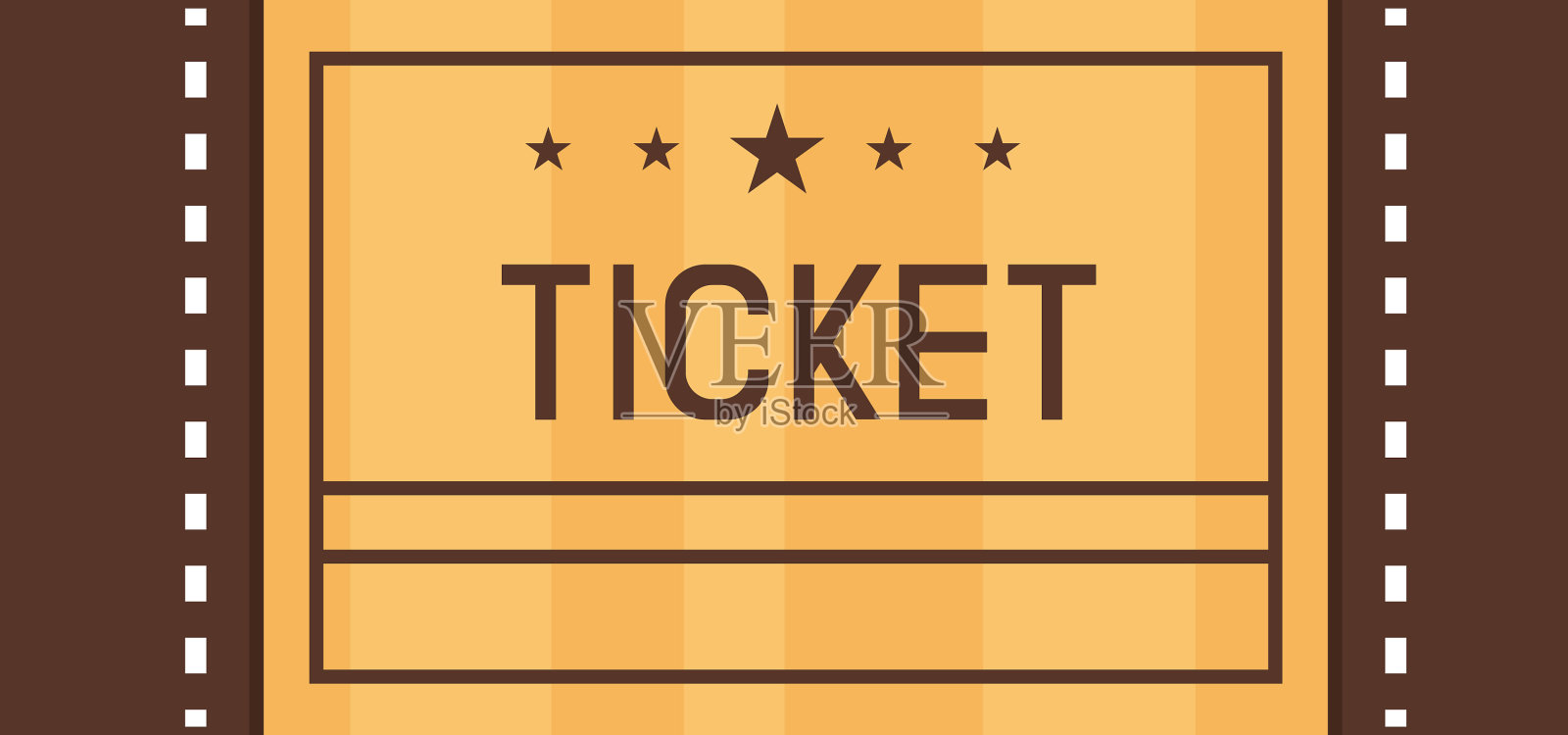 电影票访问插画图片素材