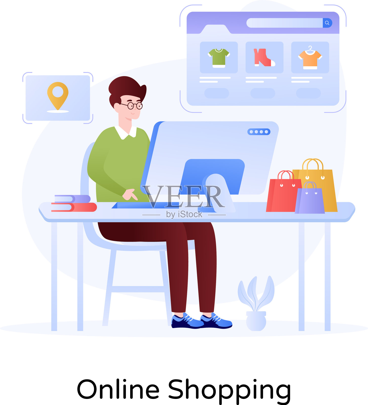 网络广告插画图片素材