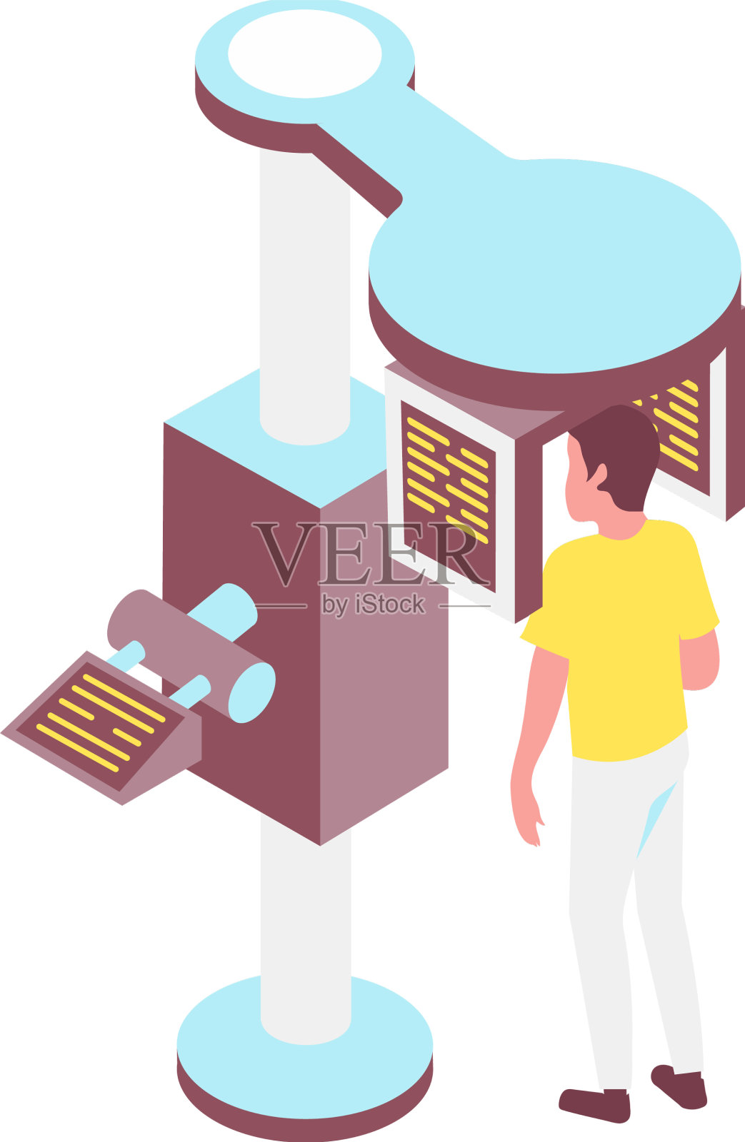 牙科等距图标设计元素图片