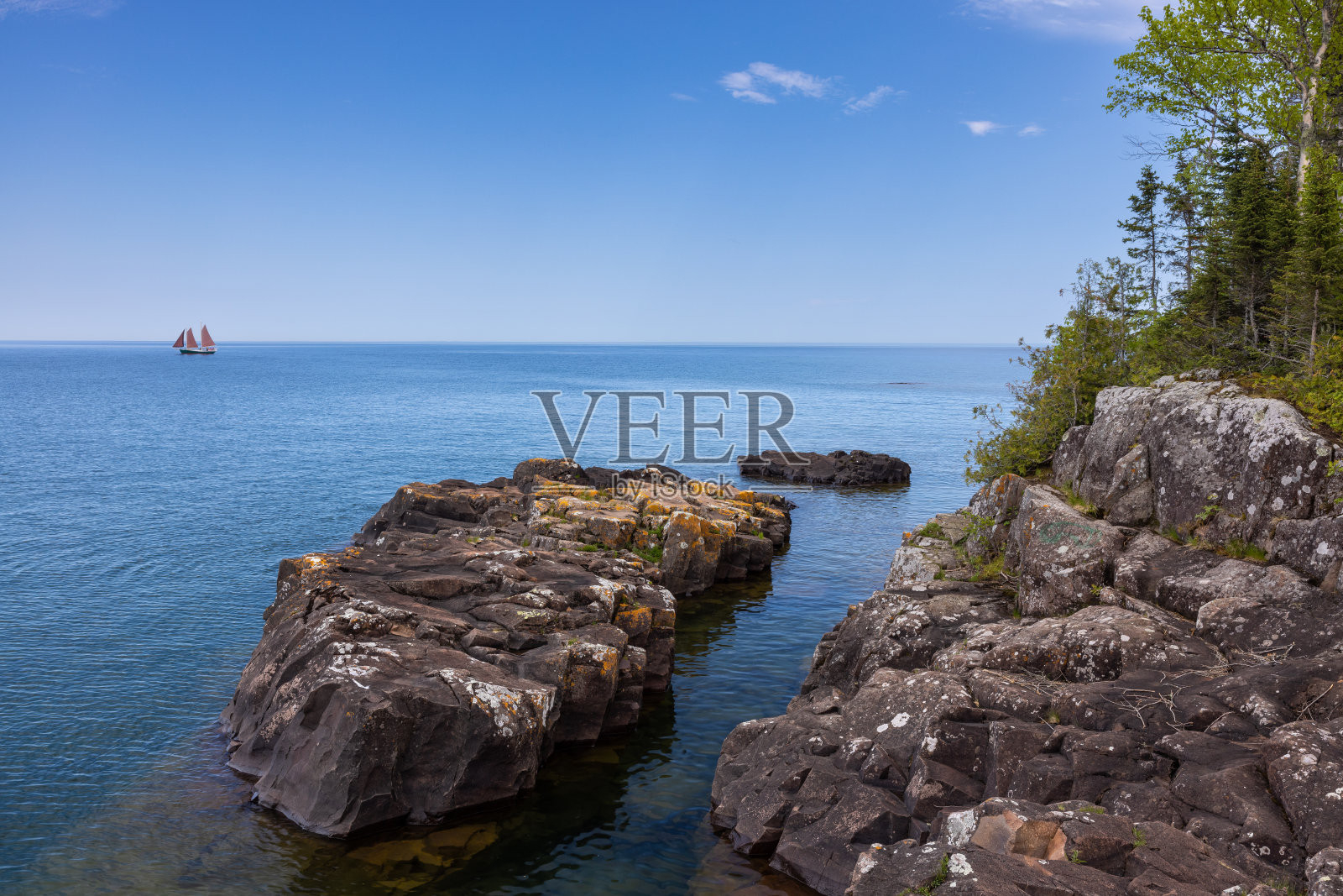 苏必利尔湖风景区照片摄影图片