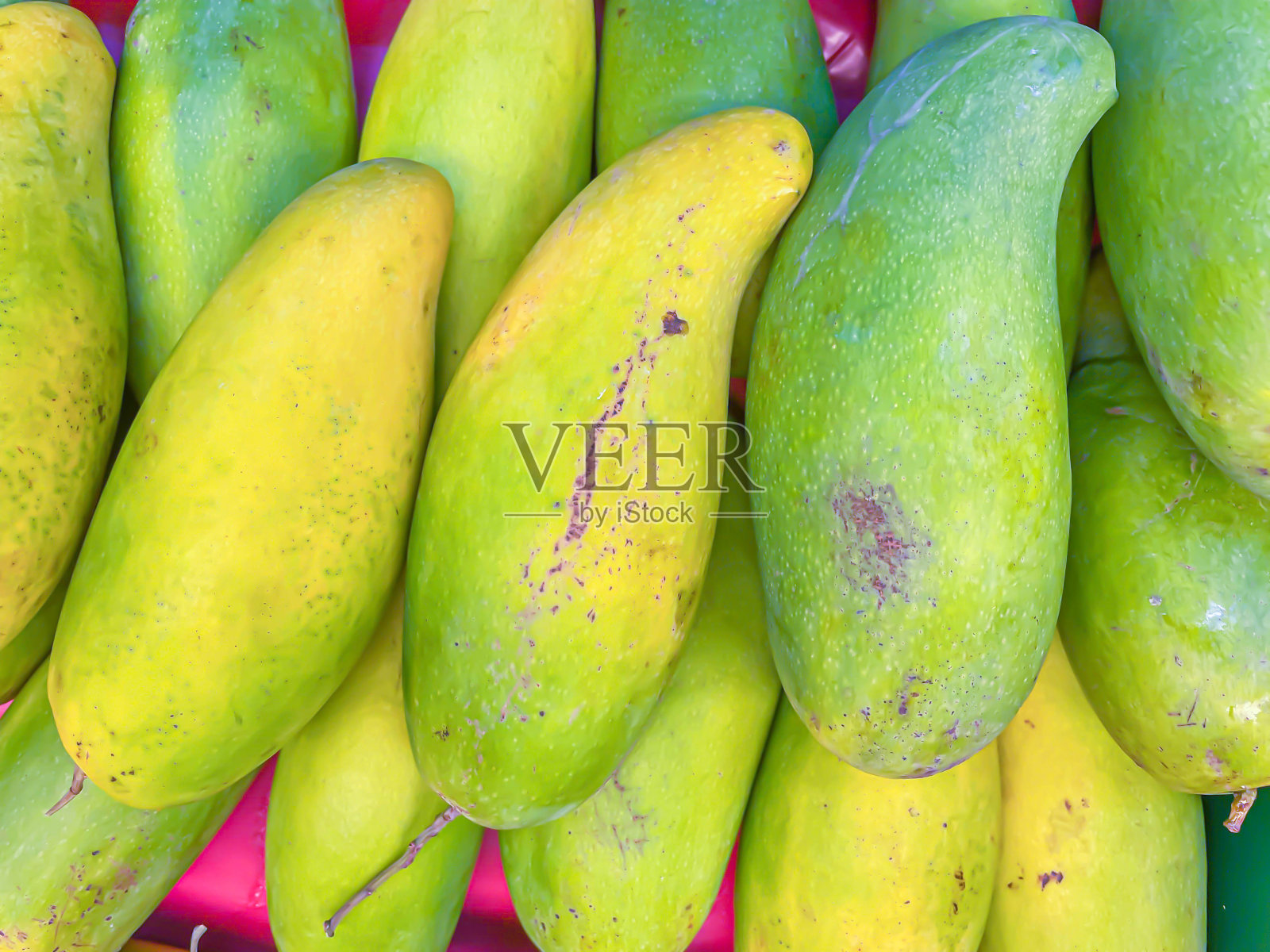 摘要市场、超市、农场芒果的果实图案和背景照片摄影图片