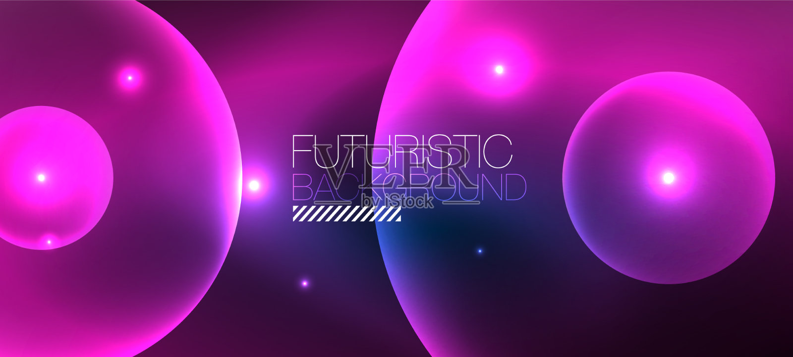 闪亮的霓虹灯几何抽象背景发光插画图片素材