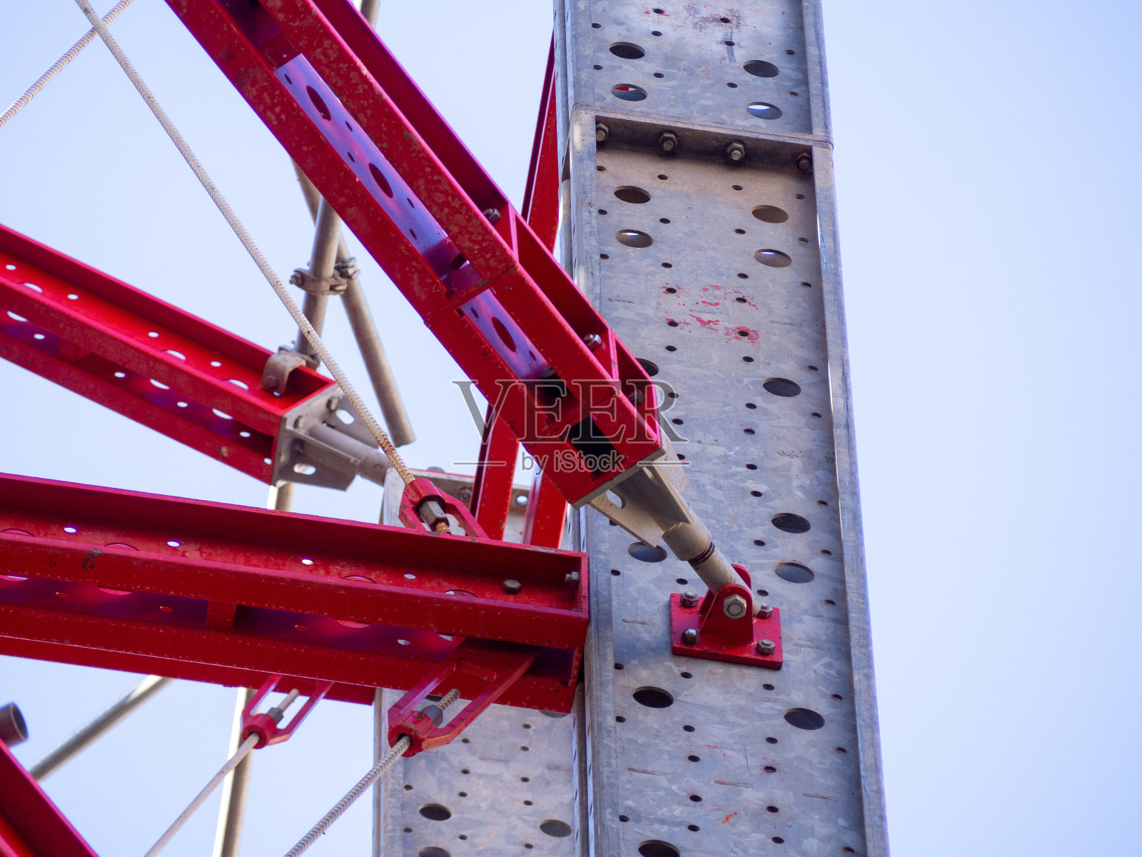 钢结构建筑结构。高清照片摄影图片