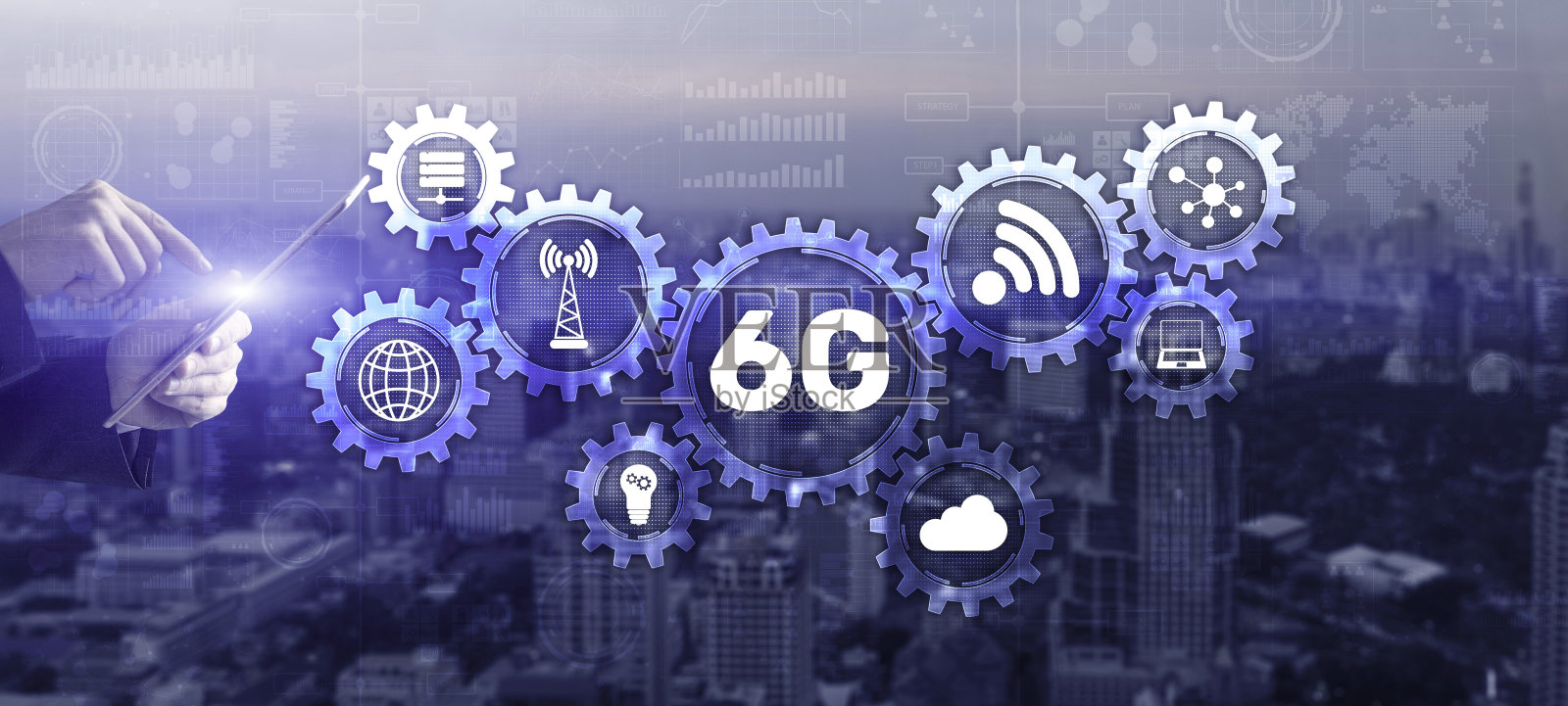 现代工业高速通信技术照片摄影图片