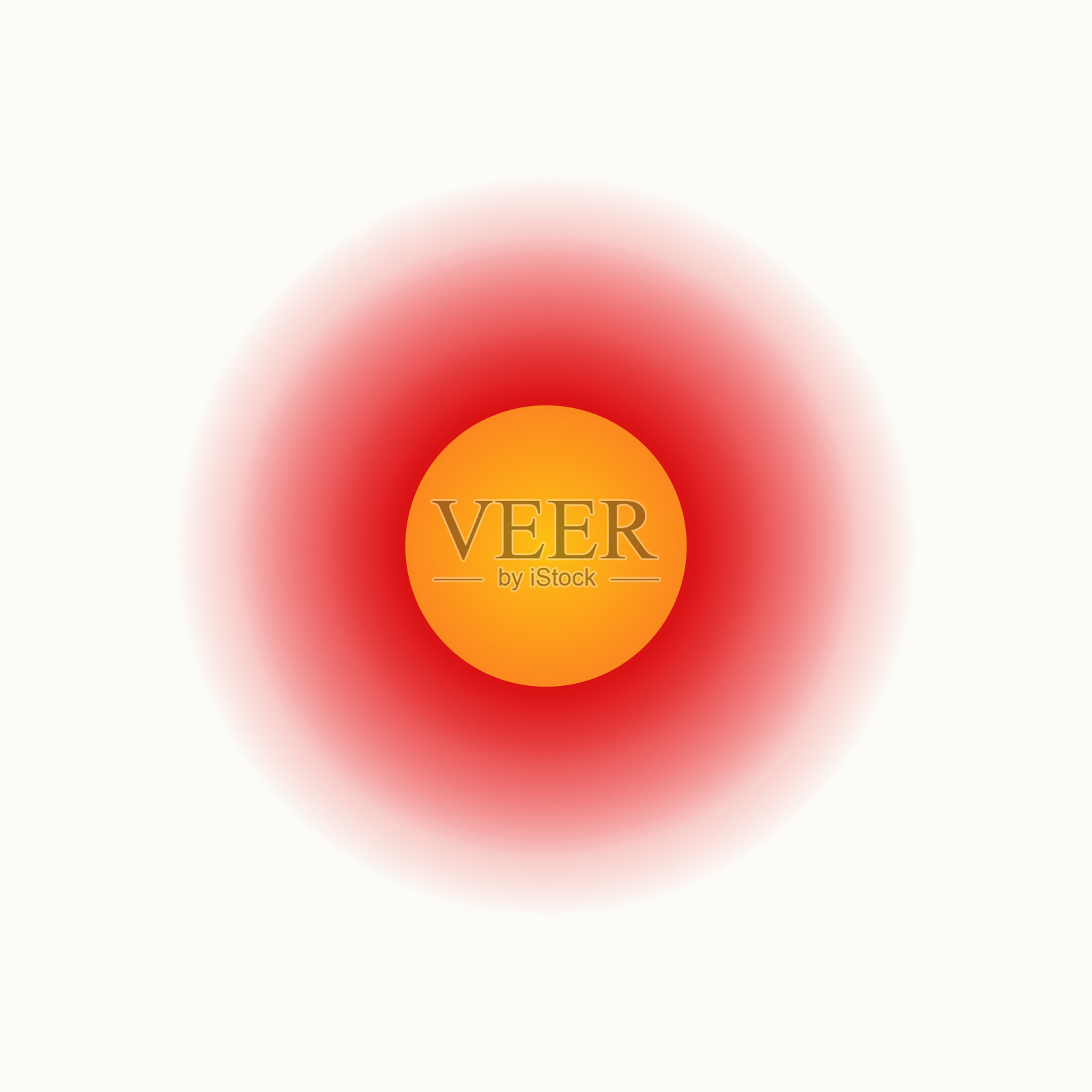 向量疼痛集中医学符号。插画图片素材