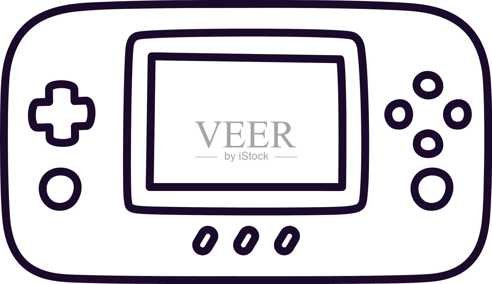 操作电子游戏控制台插画图片素材