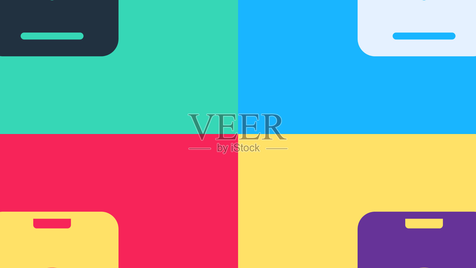 城市地图导航图标的波普艺术信息图图标素材