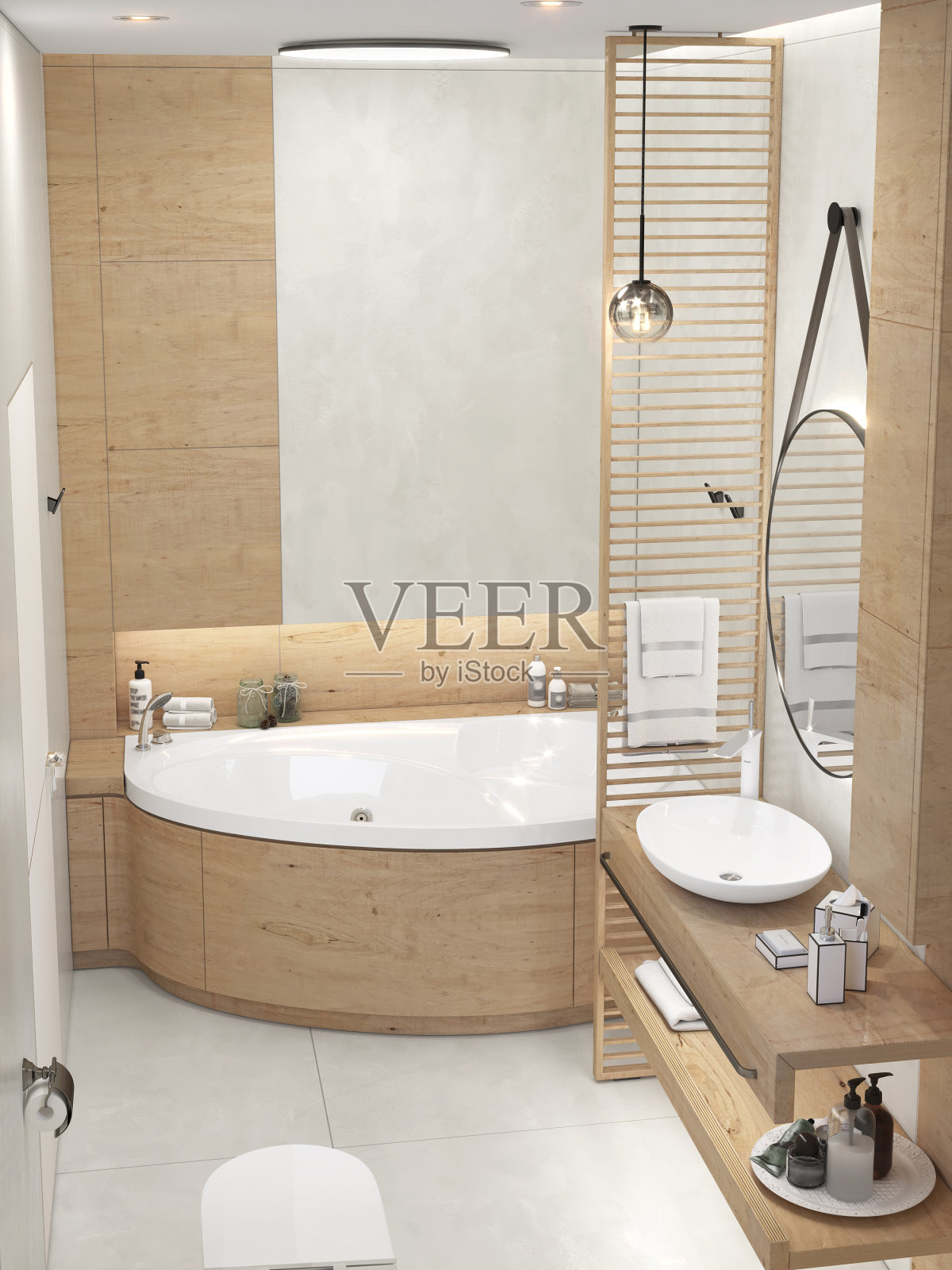 掌握浴室设计思路,3D渲染照片摄影图片