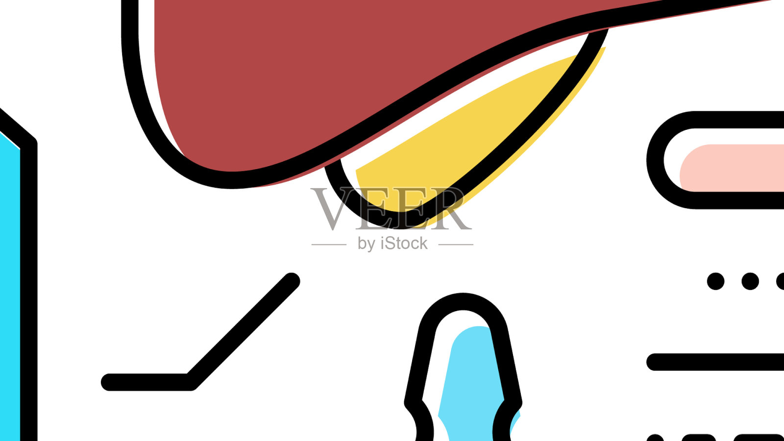 接种肝脏颜色图标插画图片素材