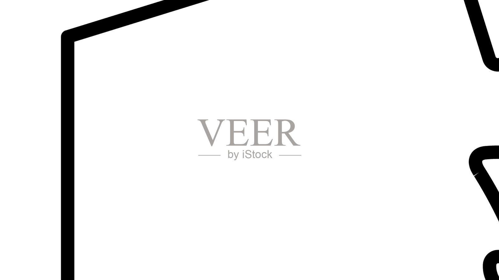 起重机吊钩升降轮廓icon线条艺术设计插画图片素材