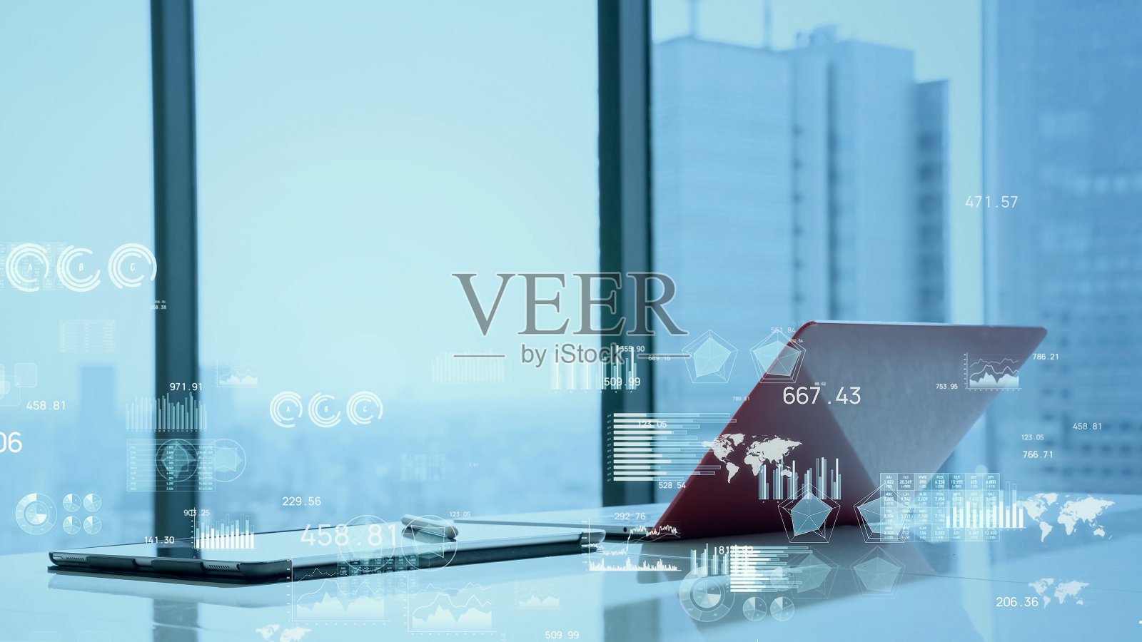 企业概念统计。财务图表。财务规划。数据分析。照片摄影图片