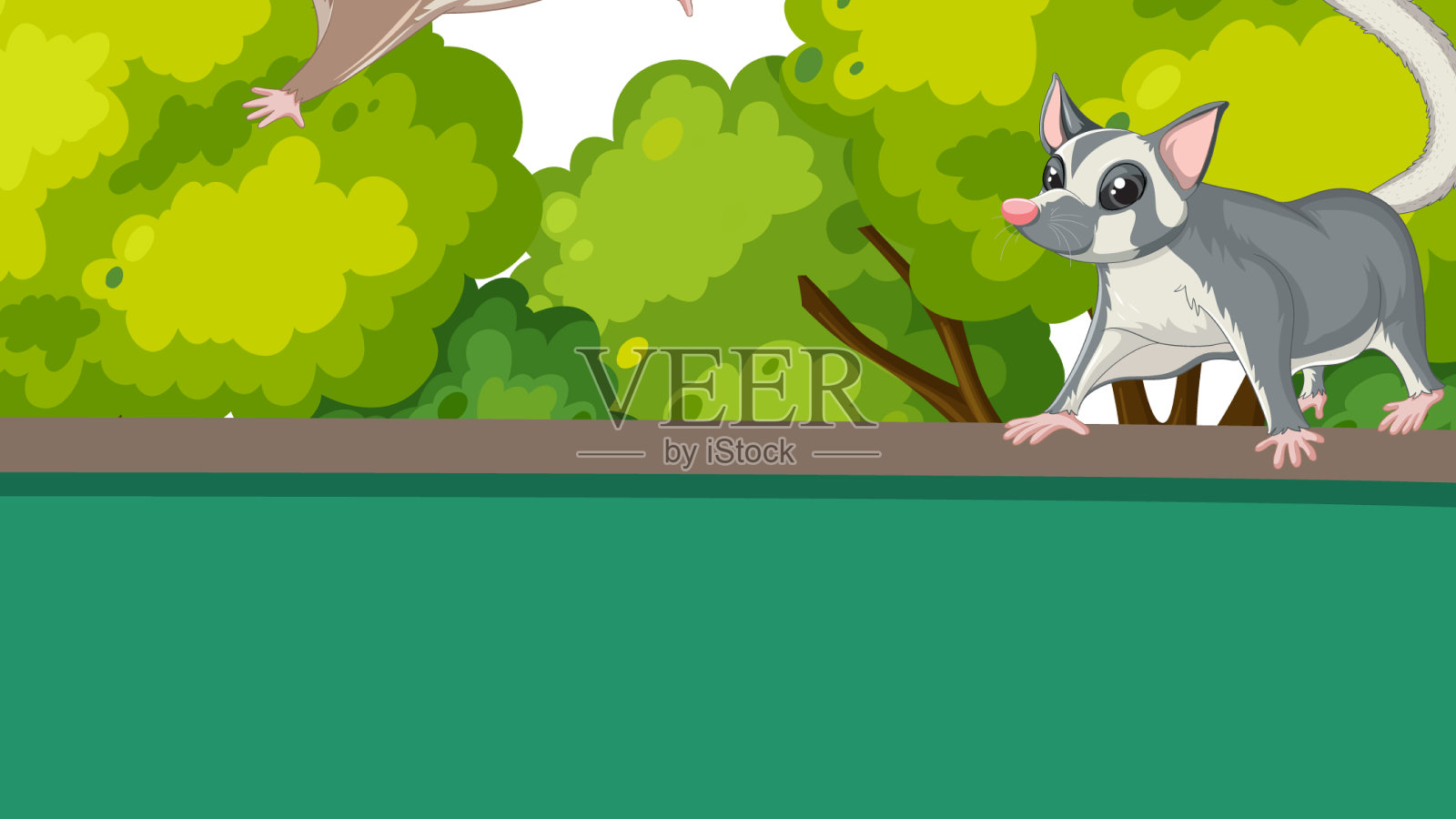 框架设计与三个糖滑翔机在花园设计元素图片