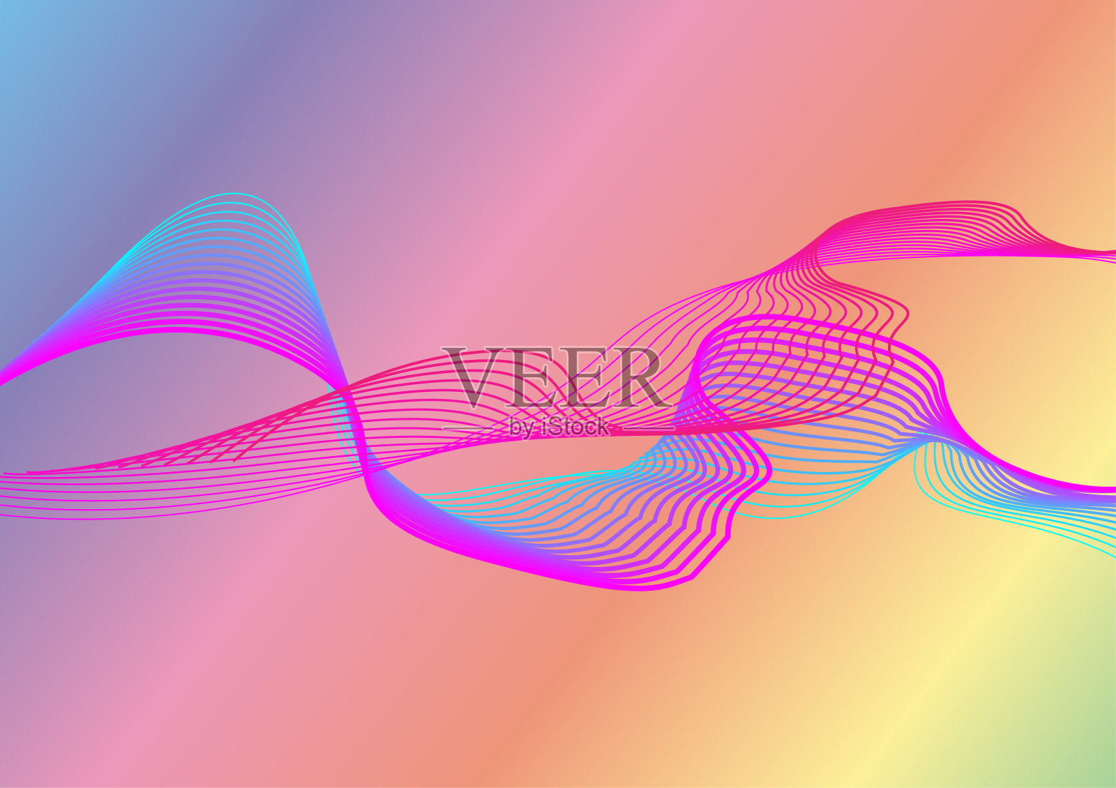 你好圣诞节日波屈线抽象背景背景网络通信矢量插图照片摄影图片