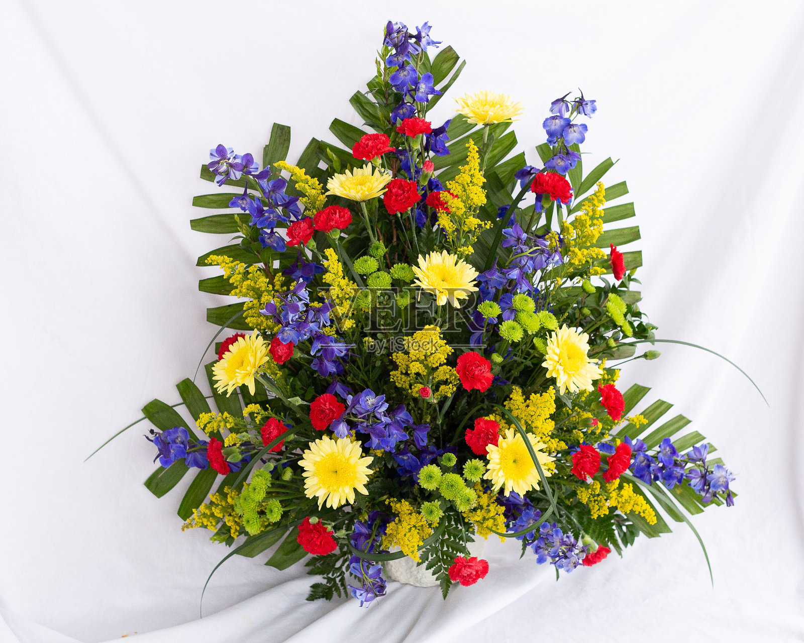 原色葬礼插花照片摄影图片