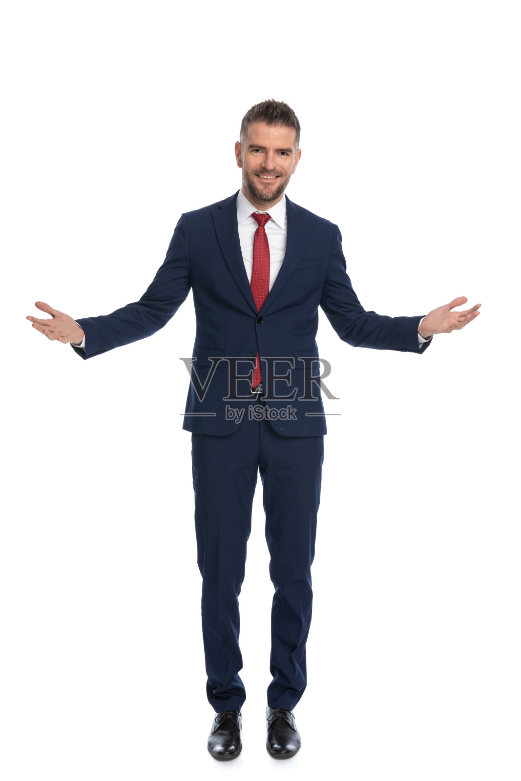 商人热情地邀请我们参加聚会照片摄影图片