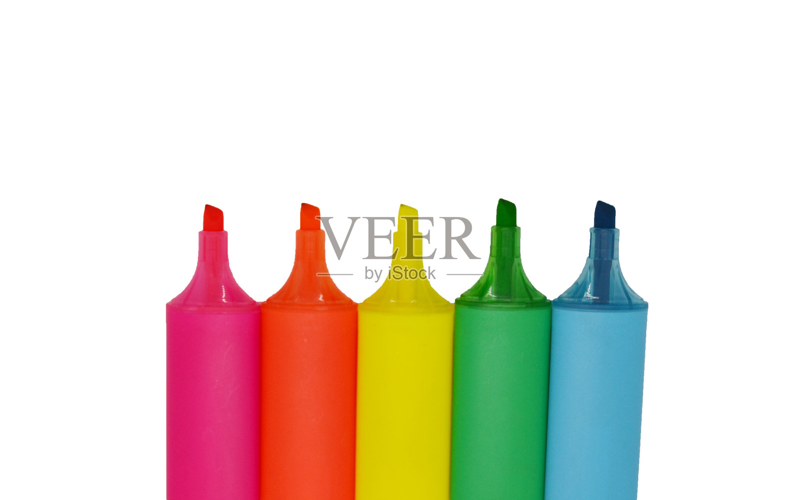 白色背景上的标记。照片摄影图片