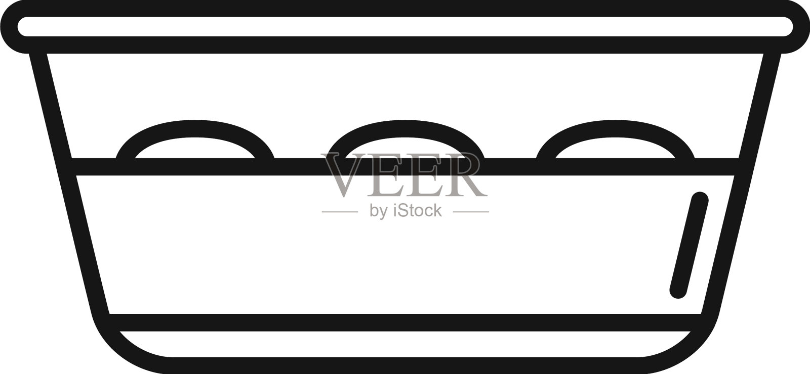 小麦面团图标轮廓披萨面包图标素材