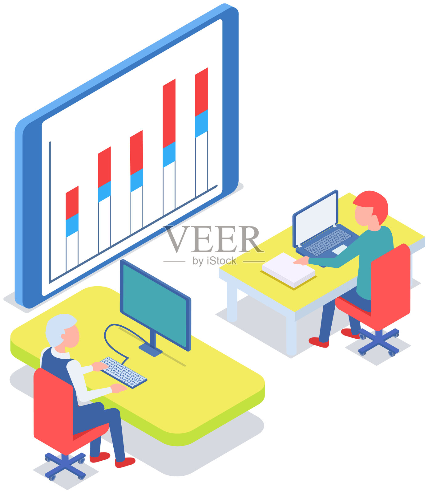 商务人士在办公室交流时会讨论设计元素图片