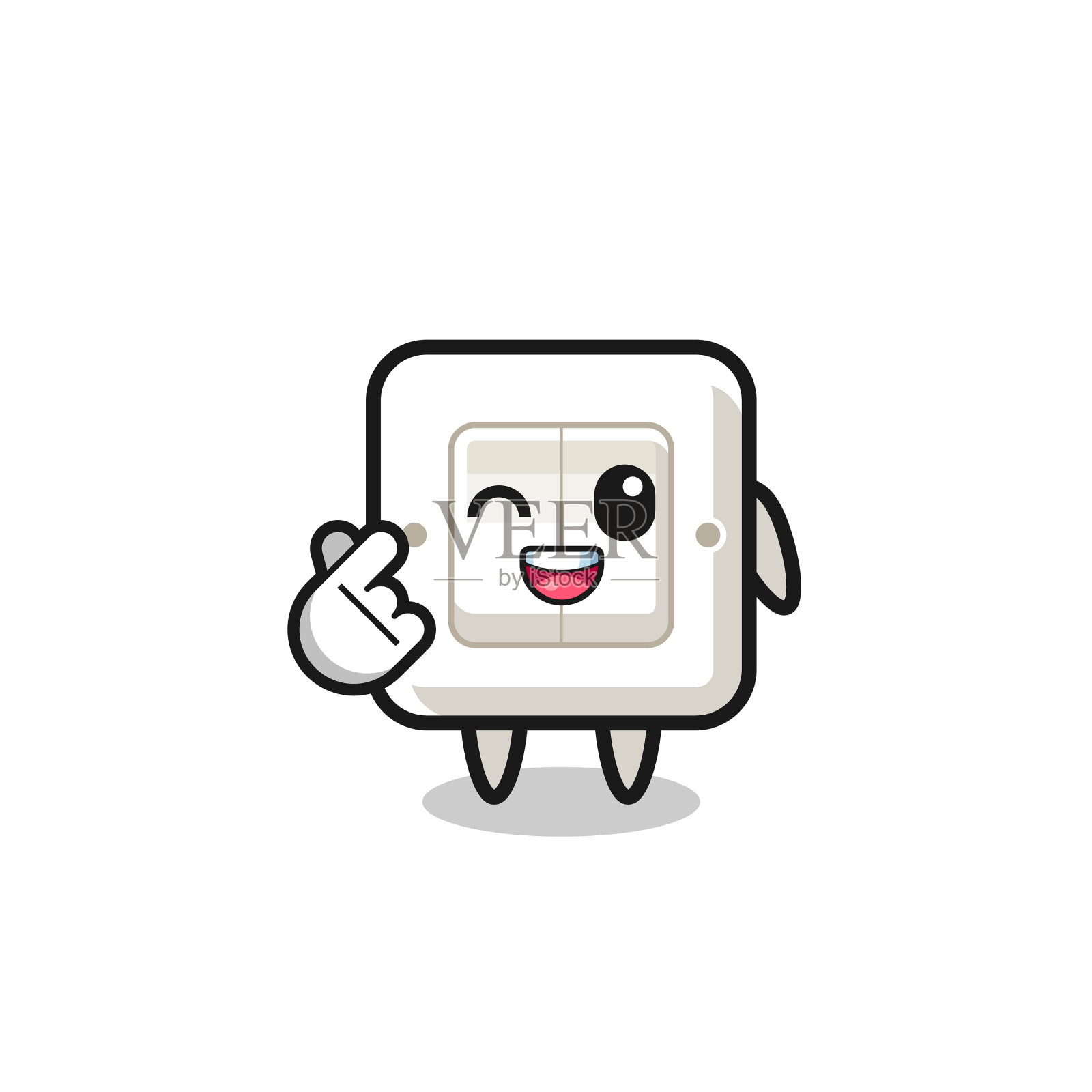 灯开关字做韩式手指心设计元素图片