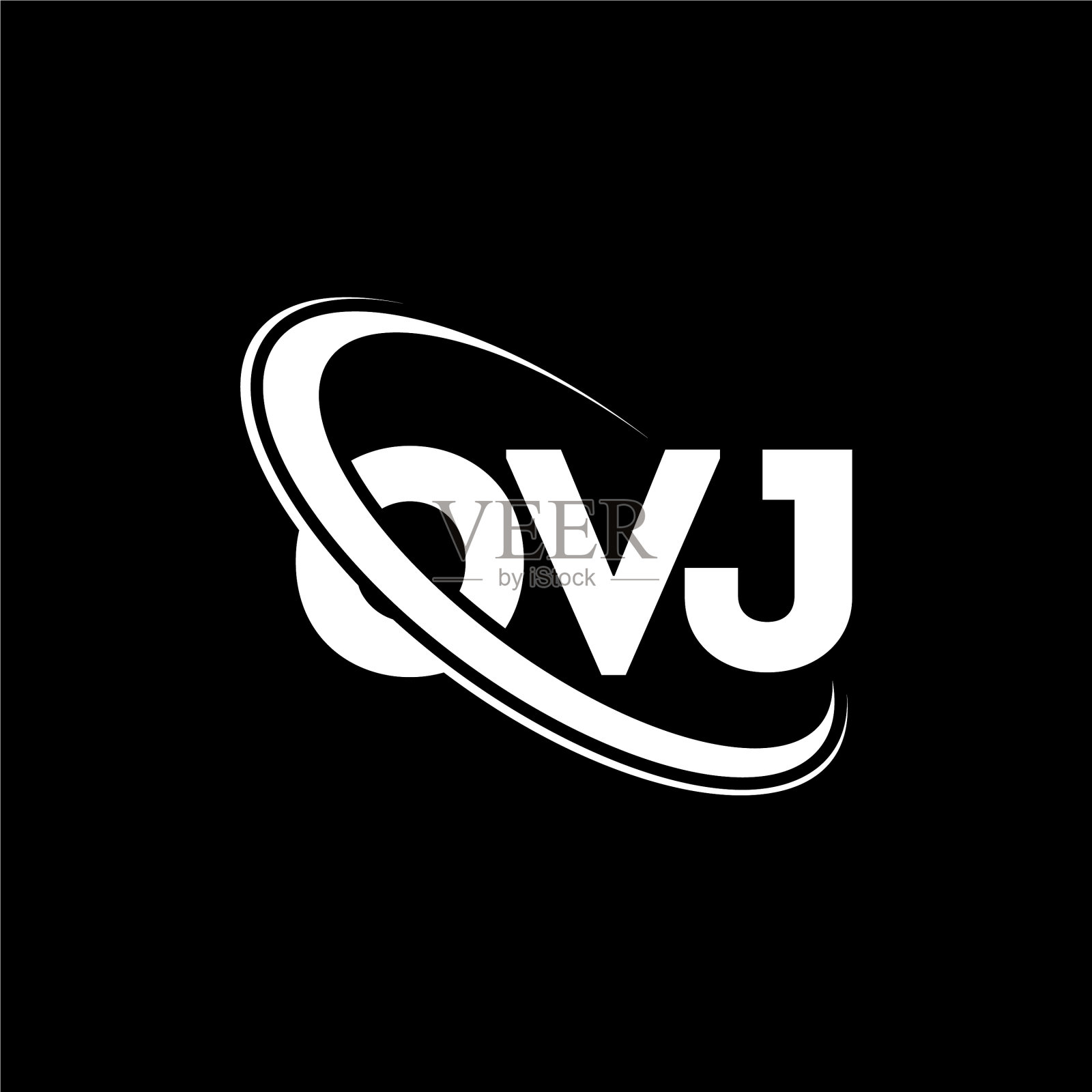 Ovj logo Ovj字母Ovj字母logo设计插画图片素材