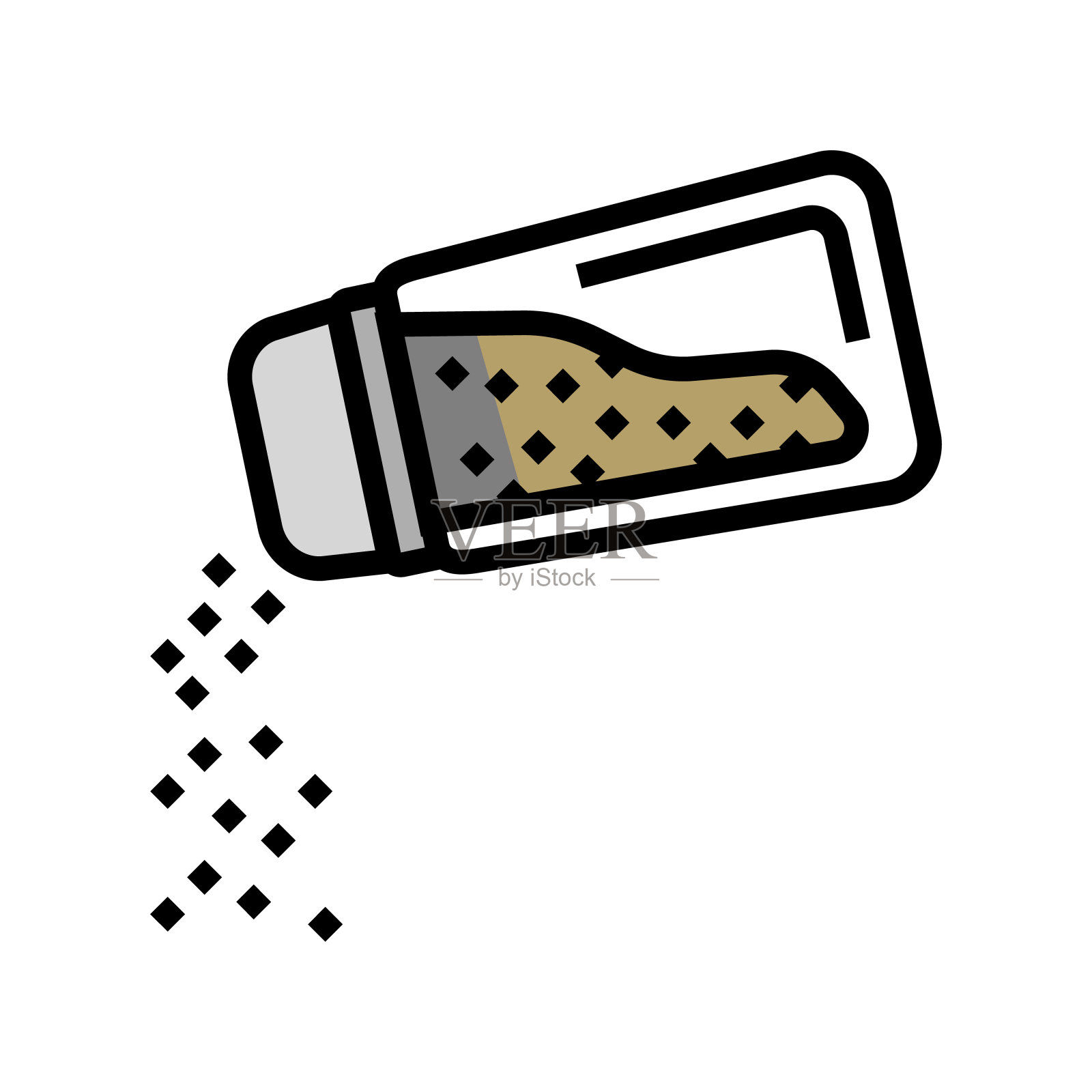 撒胡椒颜色图标矢量插图插画图片素材