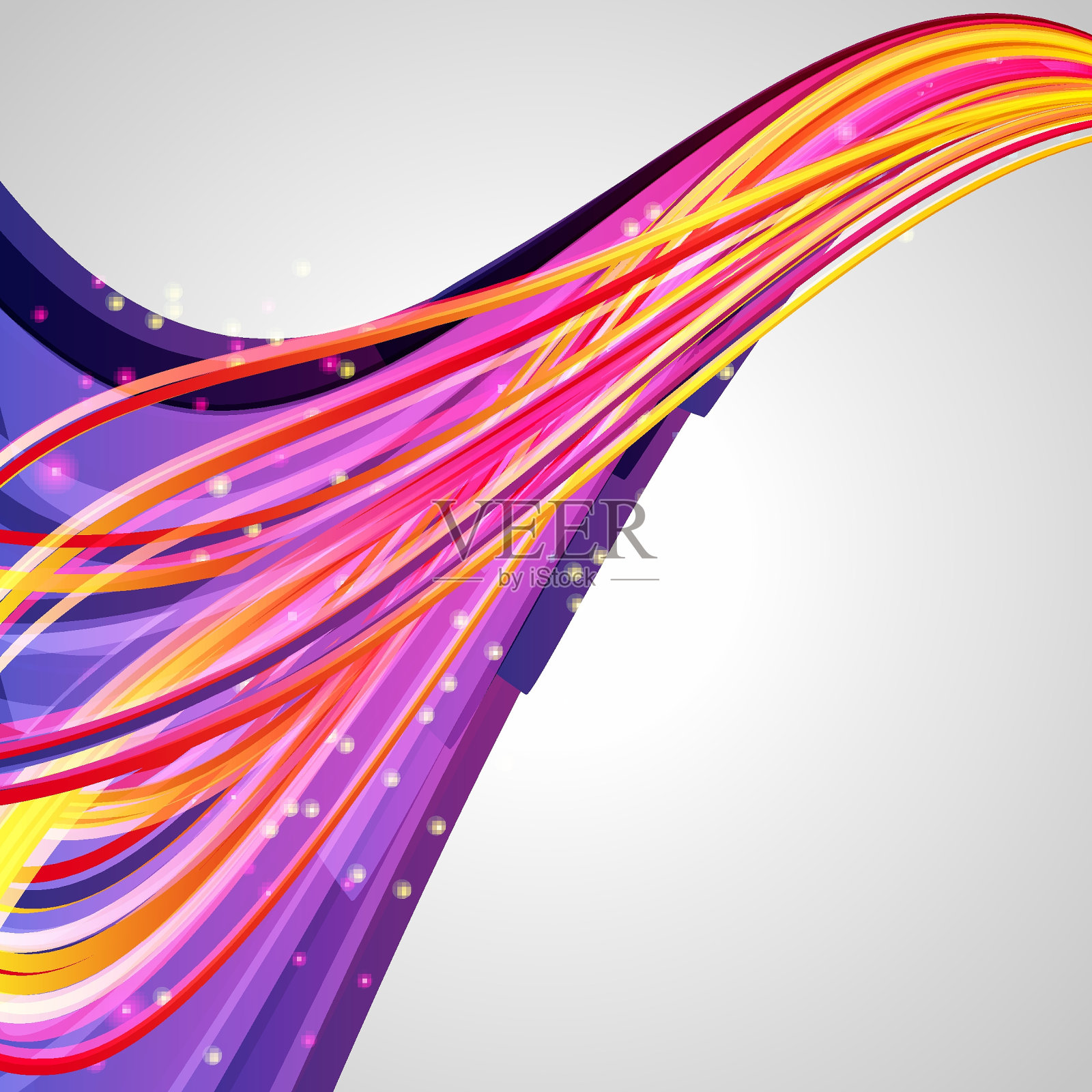 多色抽象明亮背景。为设计元素。Eps10。插画图片素材