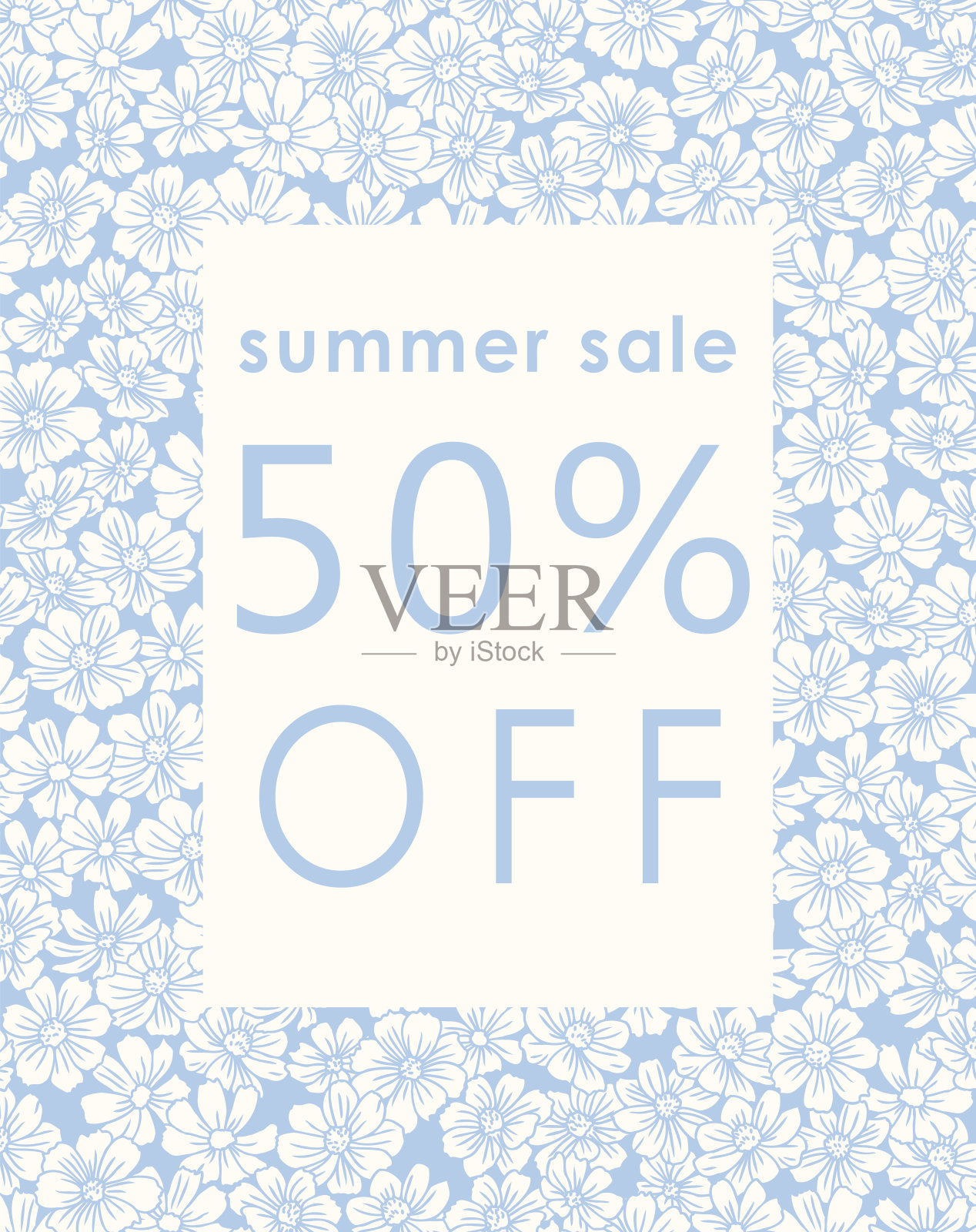 时髦的花卉销售模板。折扣购物的概念。适合社交媒体帖子,移动应用程序,卡片,邀请,横幅设计和网页,互联网广告。设计模板素材