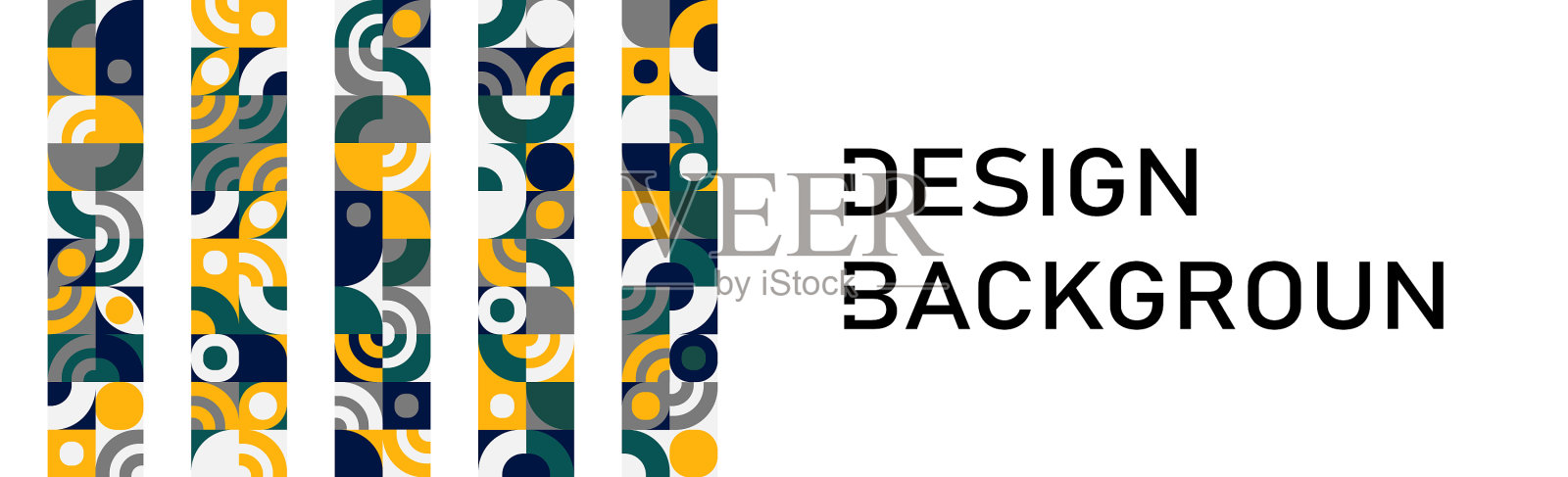 全景背景抽象造型包豪斯插画图片素材