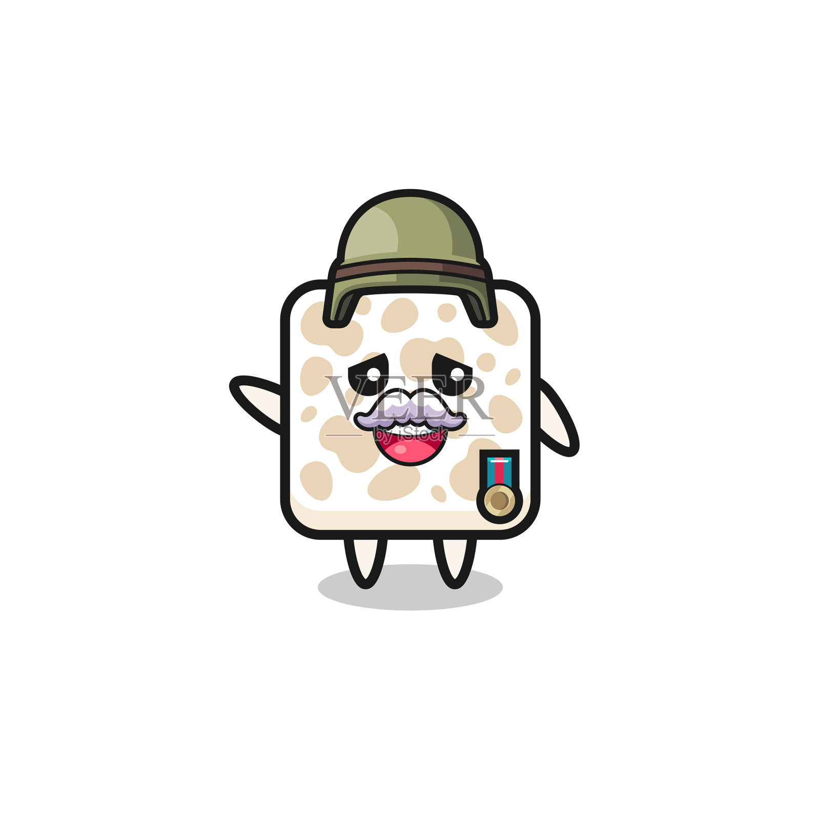 可爱的豆豉老卡通设计元素图片