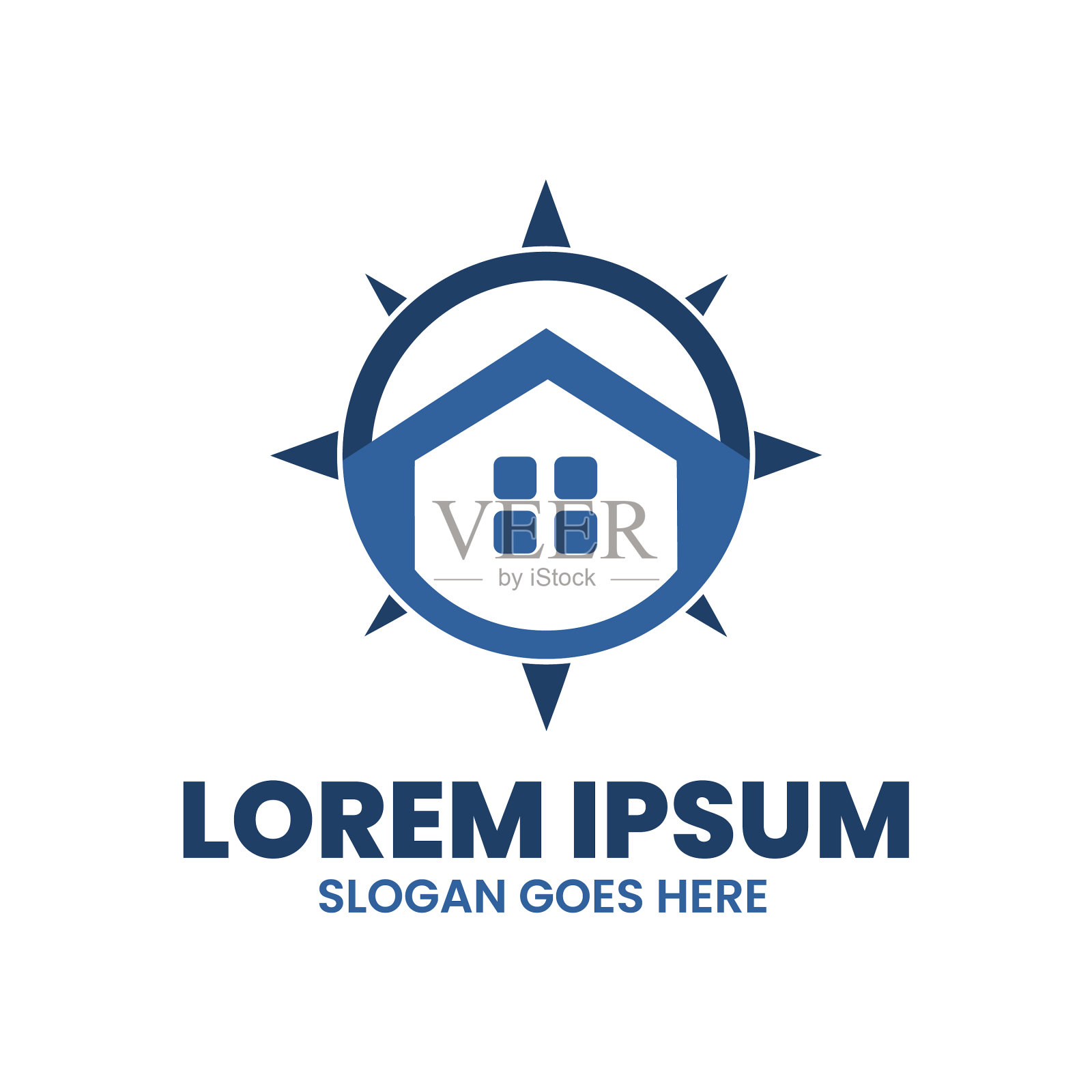 房屋抵押插画图片素材