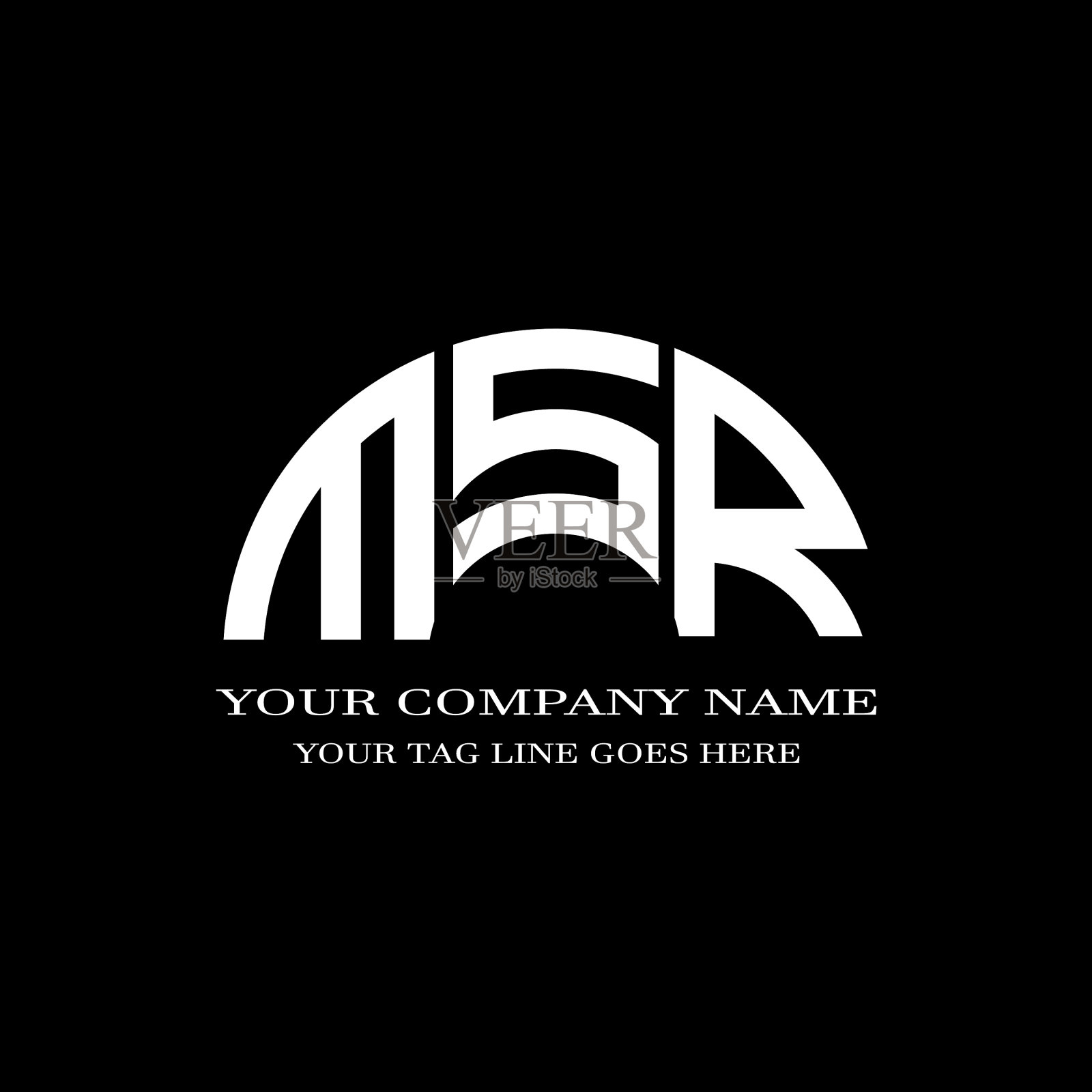 MSR字母logo创意设计与图形插画图片素材